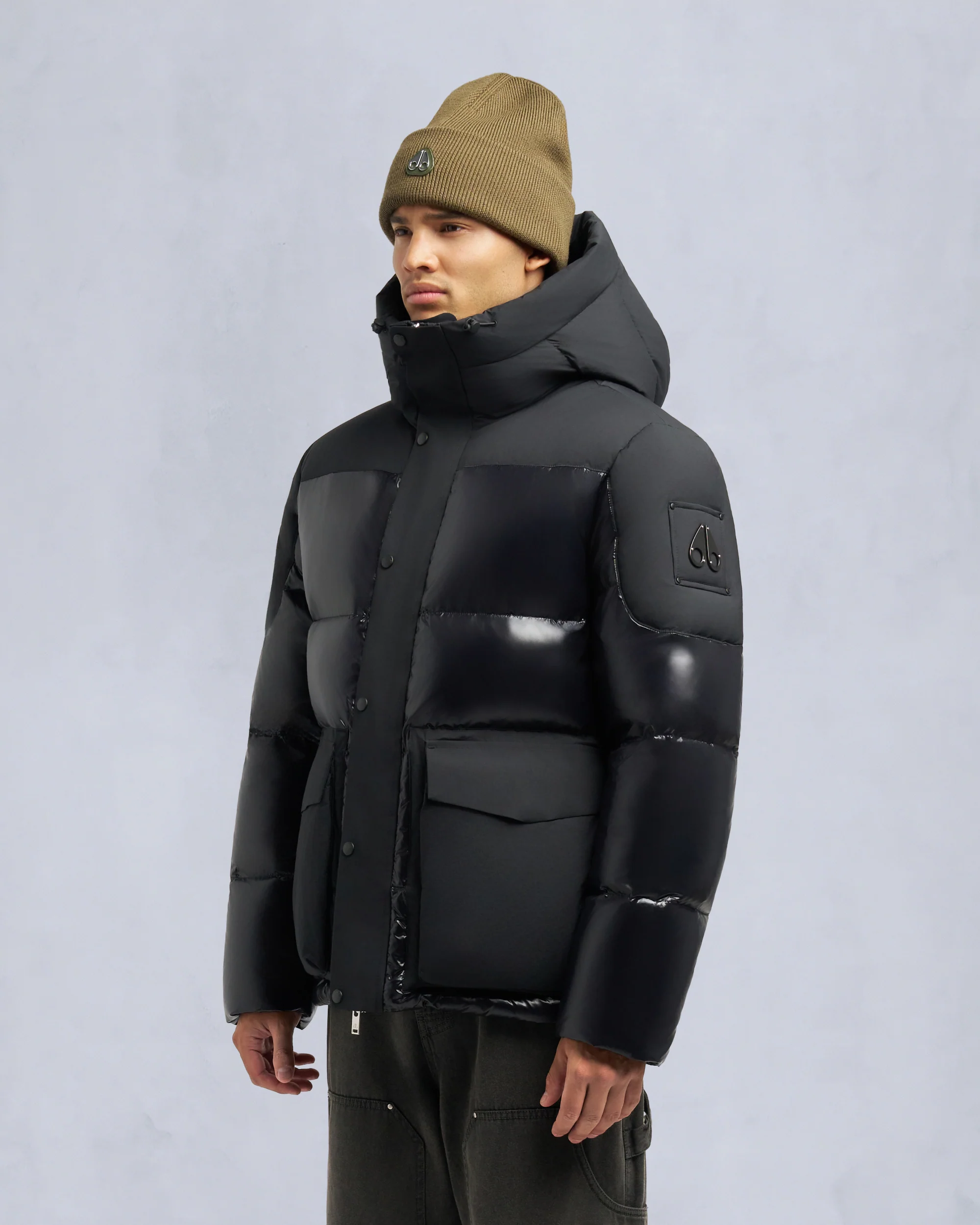 BRIAR 3Q PUFFER-BLACK