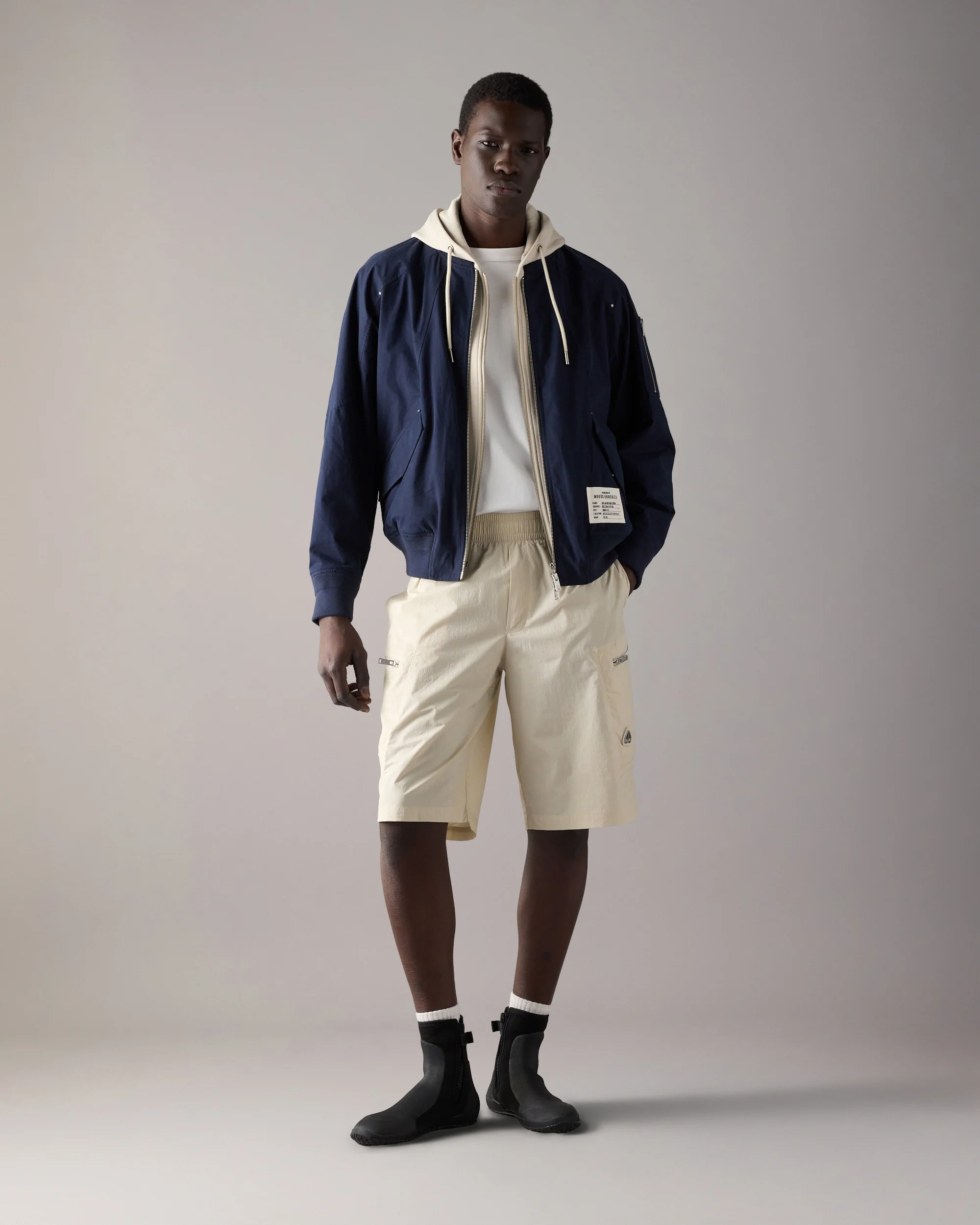SKYLARK BOMBER JACKET-NAVY/ALABASTER