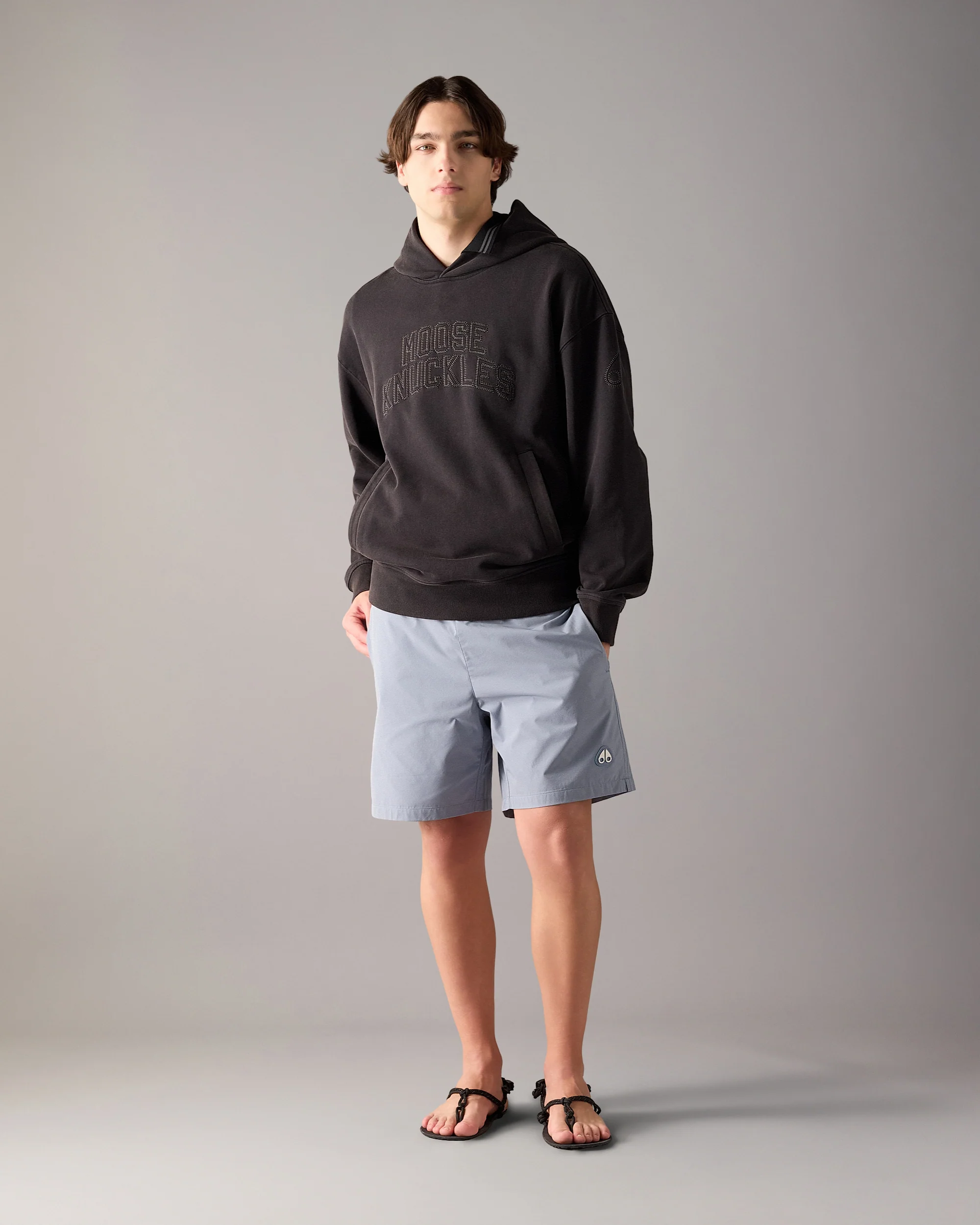 TRUE NORTH HOODIE-BLACK
