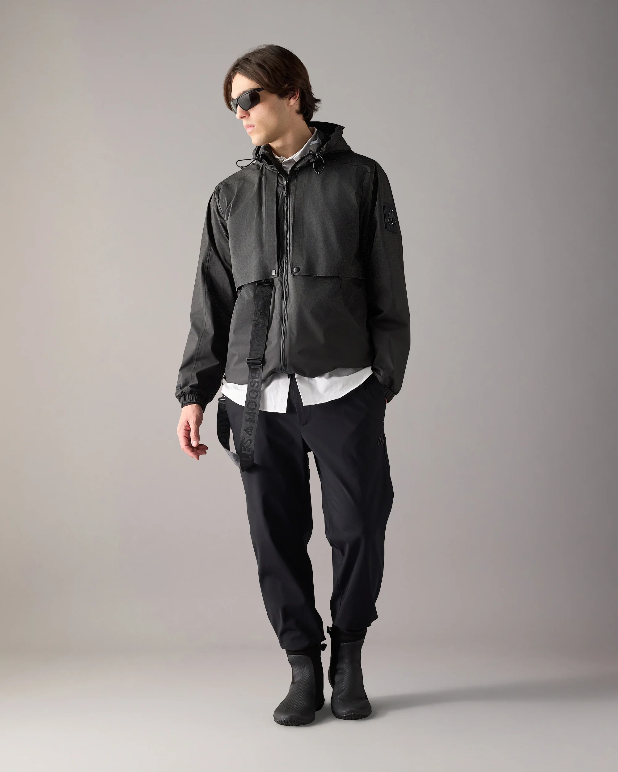 KNOX PACKABLE RAIN JACKET-BLACK