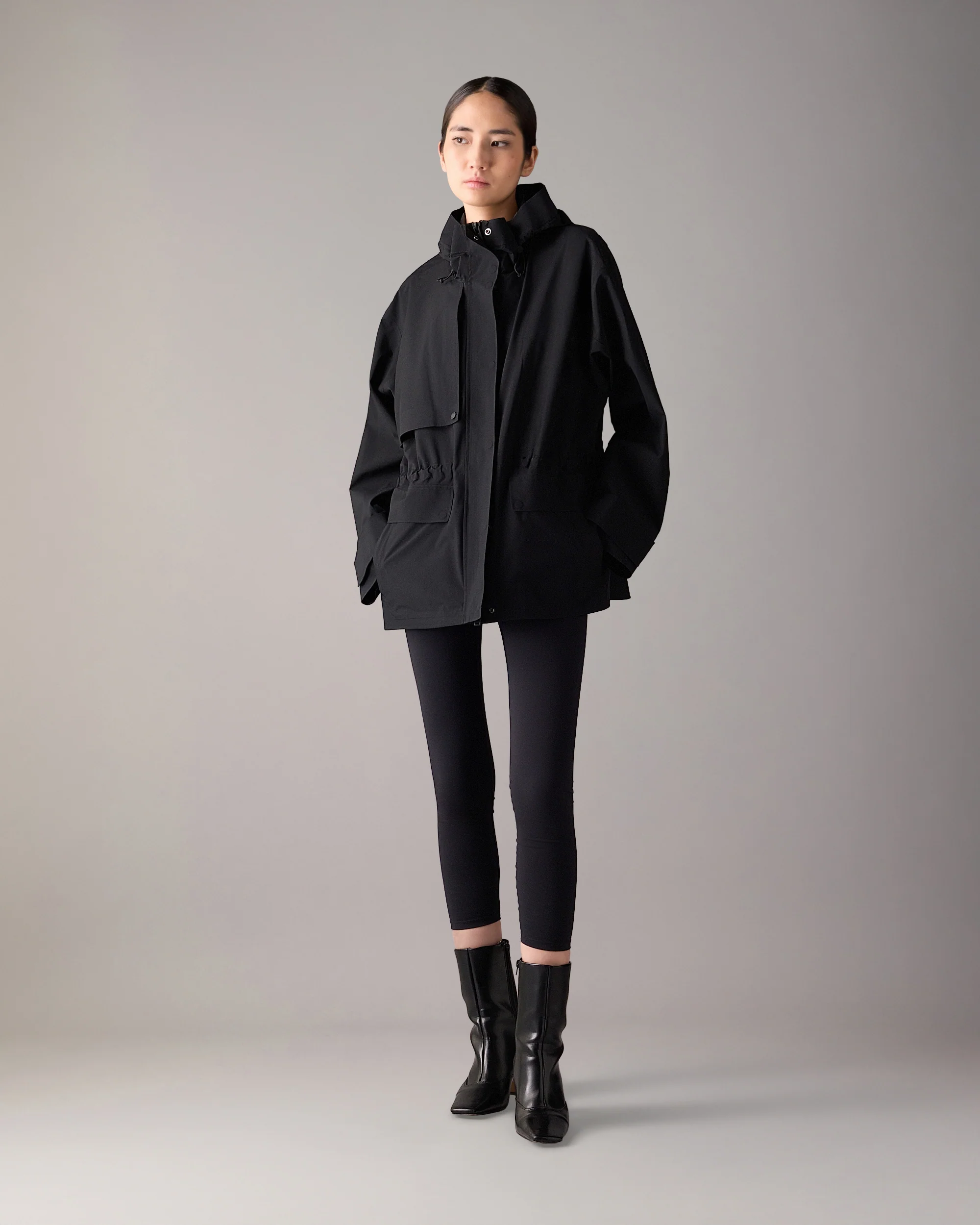 LAURIER RAIN JACKET-BLACK