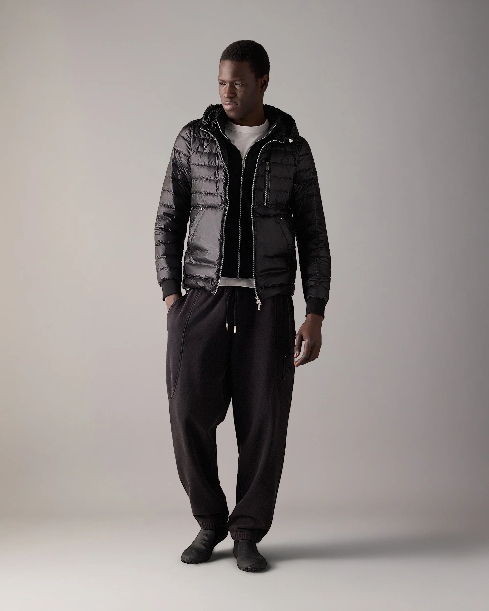 CLOUD WALKER AIR DOWN HOODIE-ALABASTER