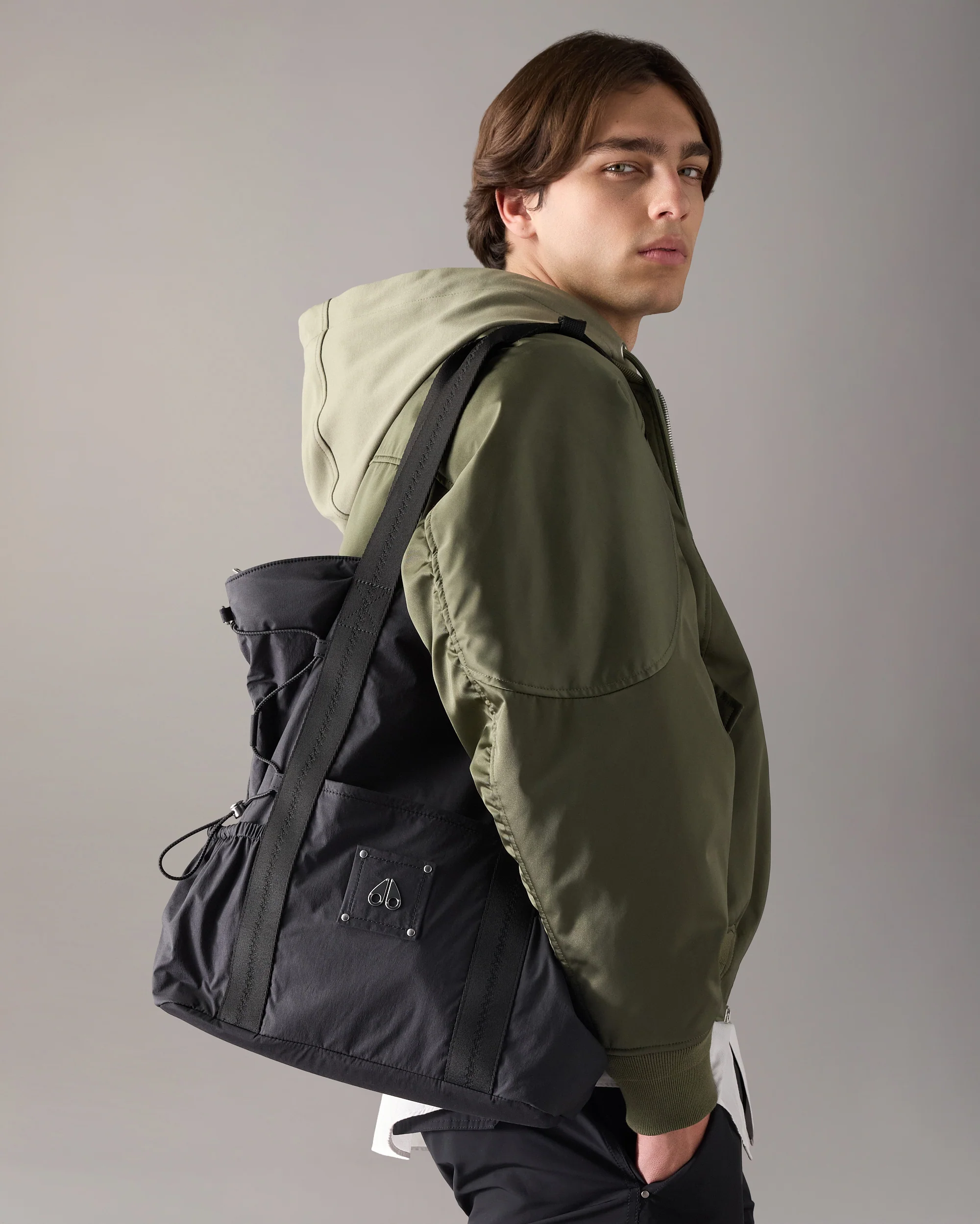 PARACHUTE TOTE BAG-OAT/ALABASTER