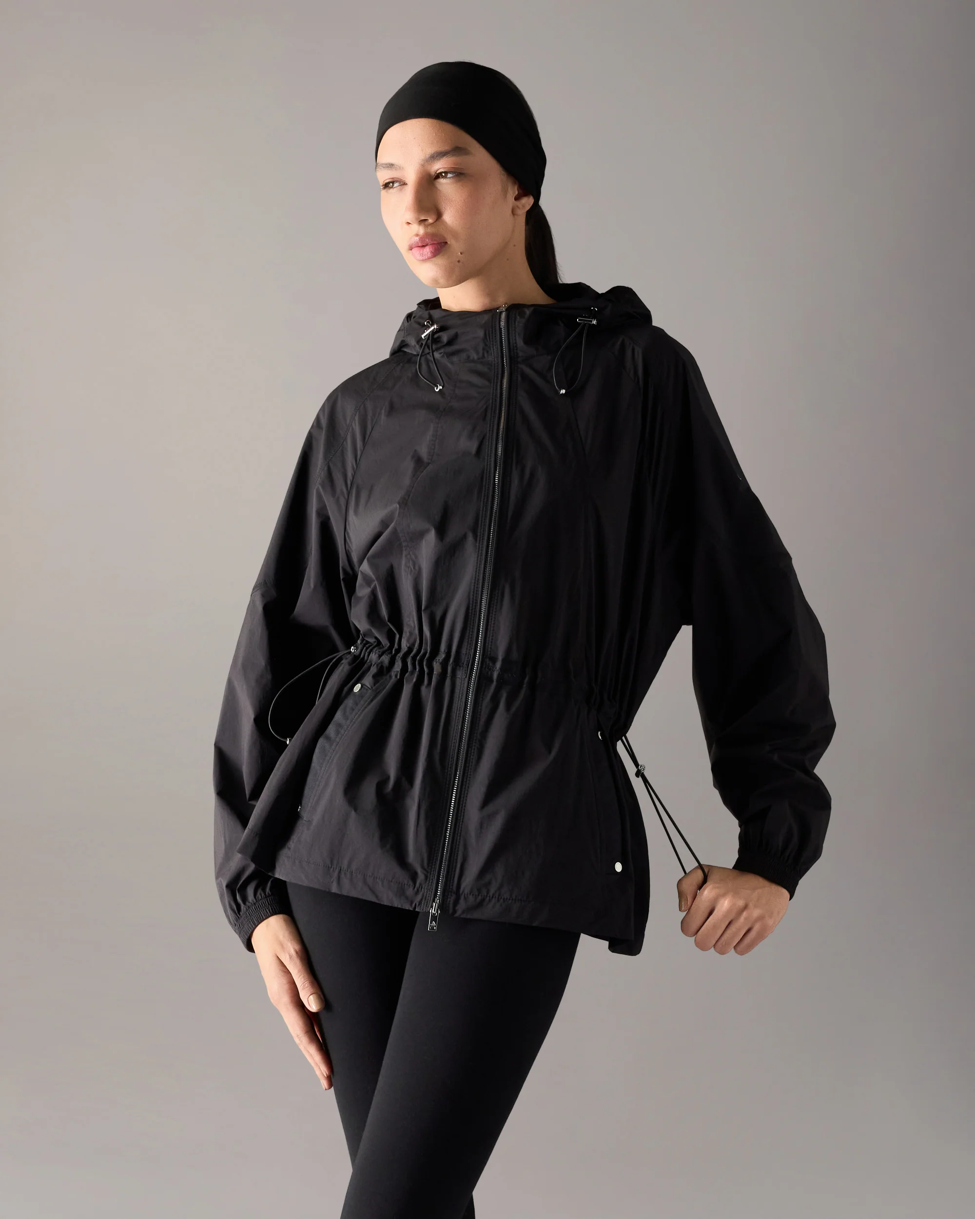 SKYLINE HOODED JACKET-BLACK