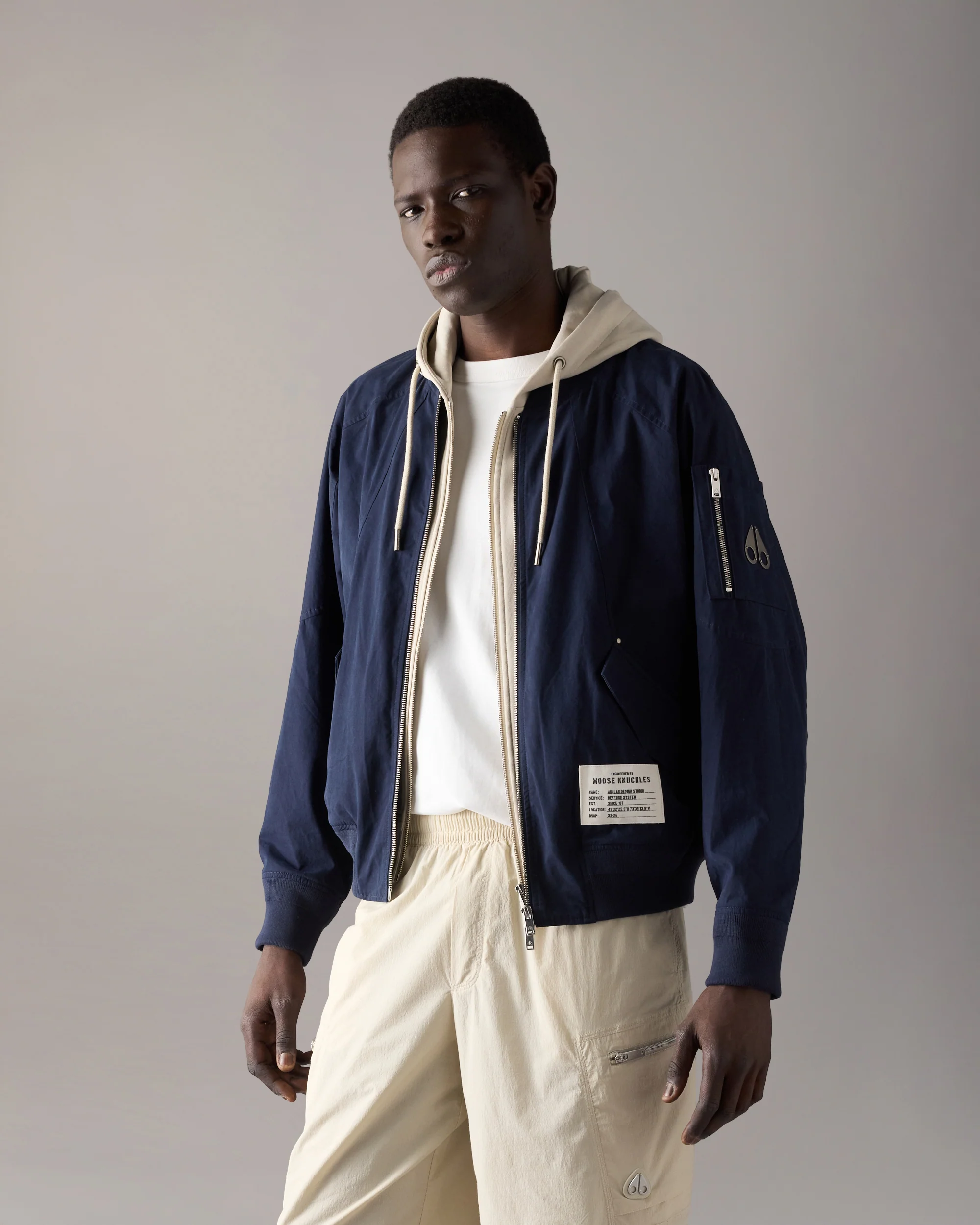 SKYLARK BOMBER JACKET-NAVY/ALABASTER