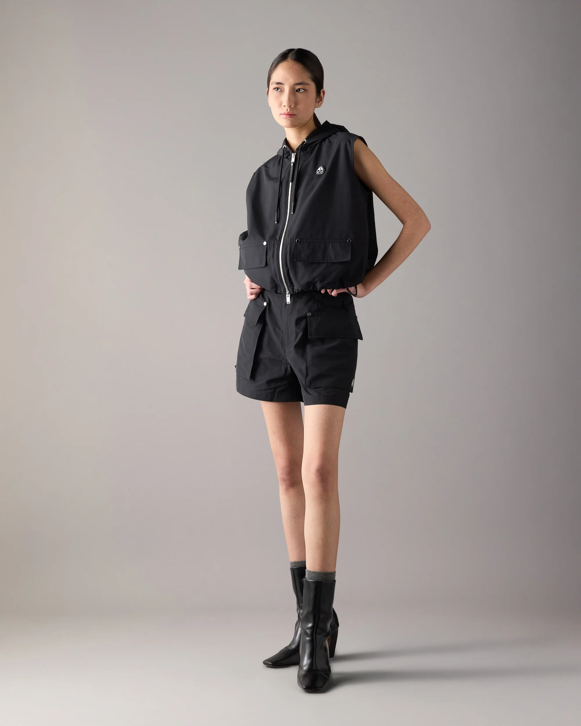 ELEVATE HOODED VEST-ALABASTER