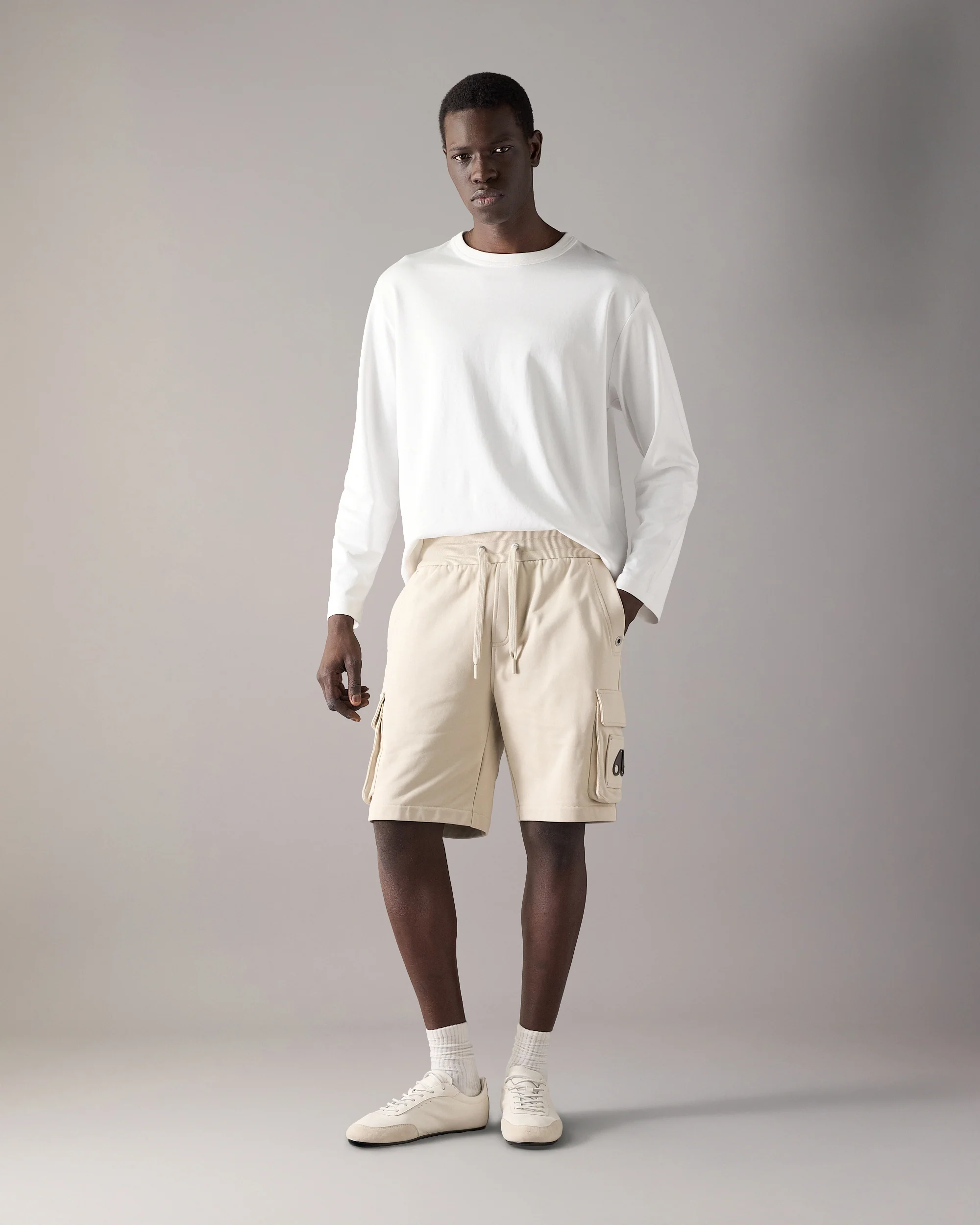 HARTSFIELD CARGO SHORTS-ALABASTER