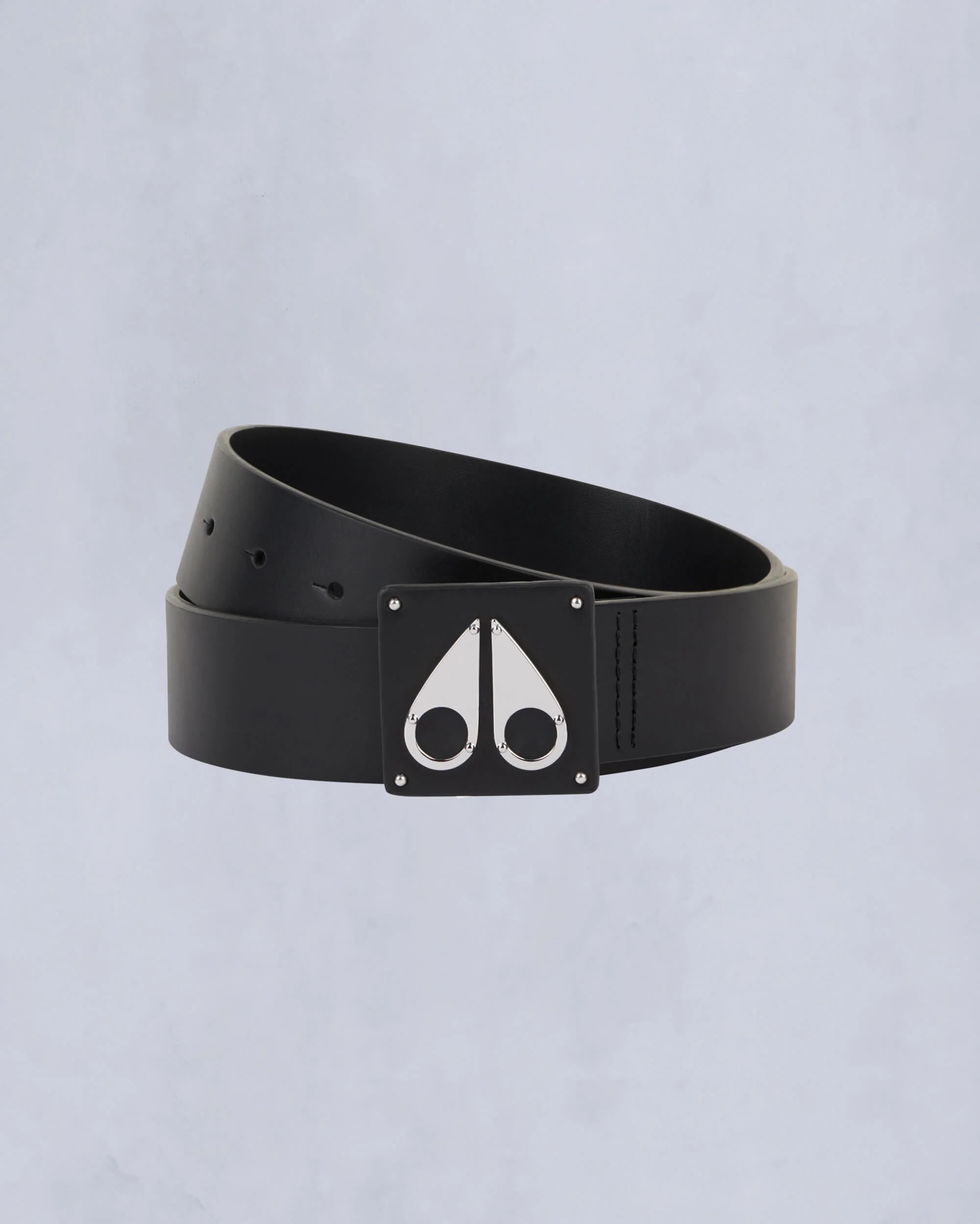 LARGE LOGO BELT-SILVER