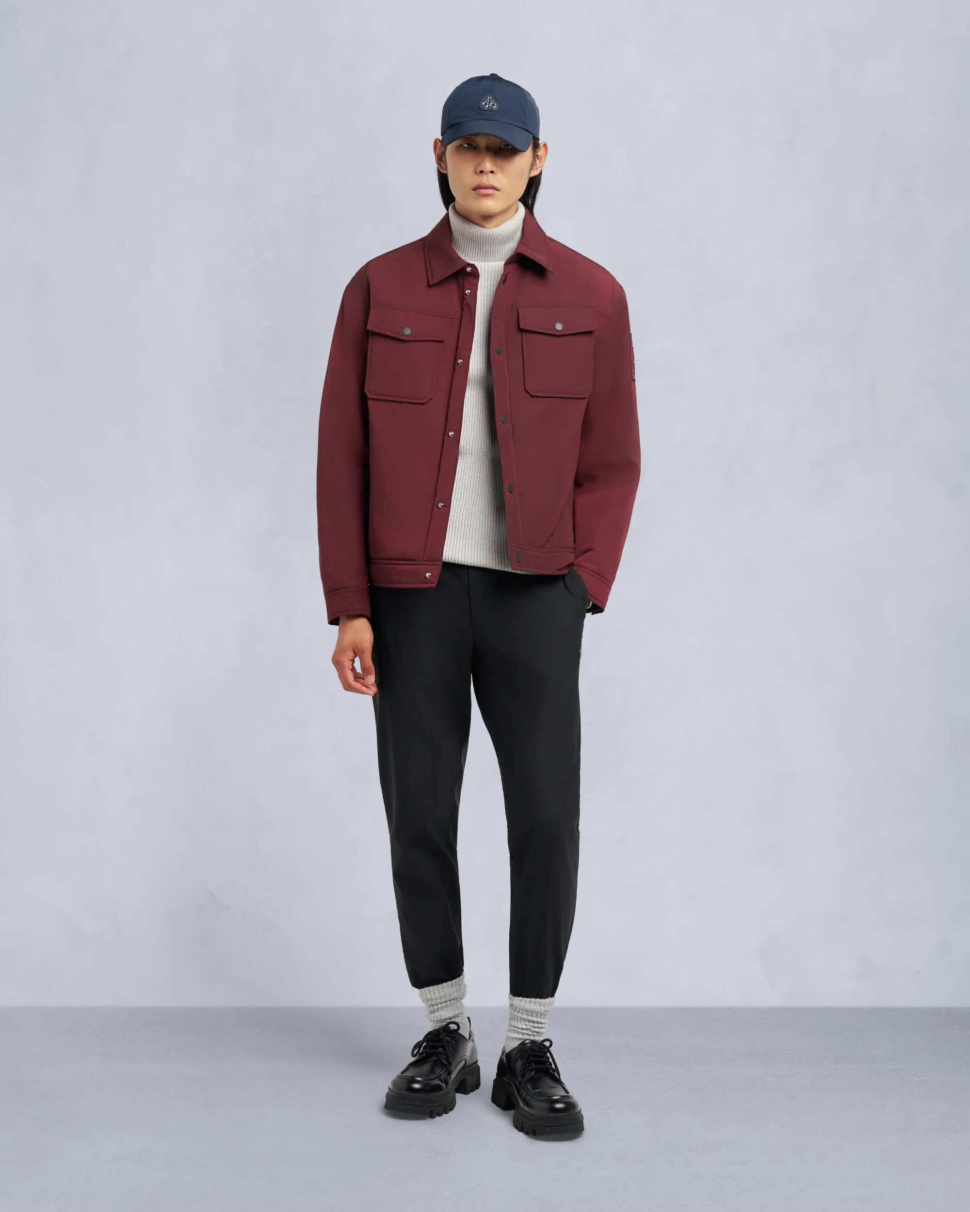 JACQUES BUNNY SHIRT JACKET-NAVY