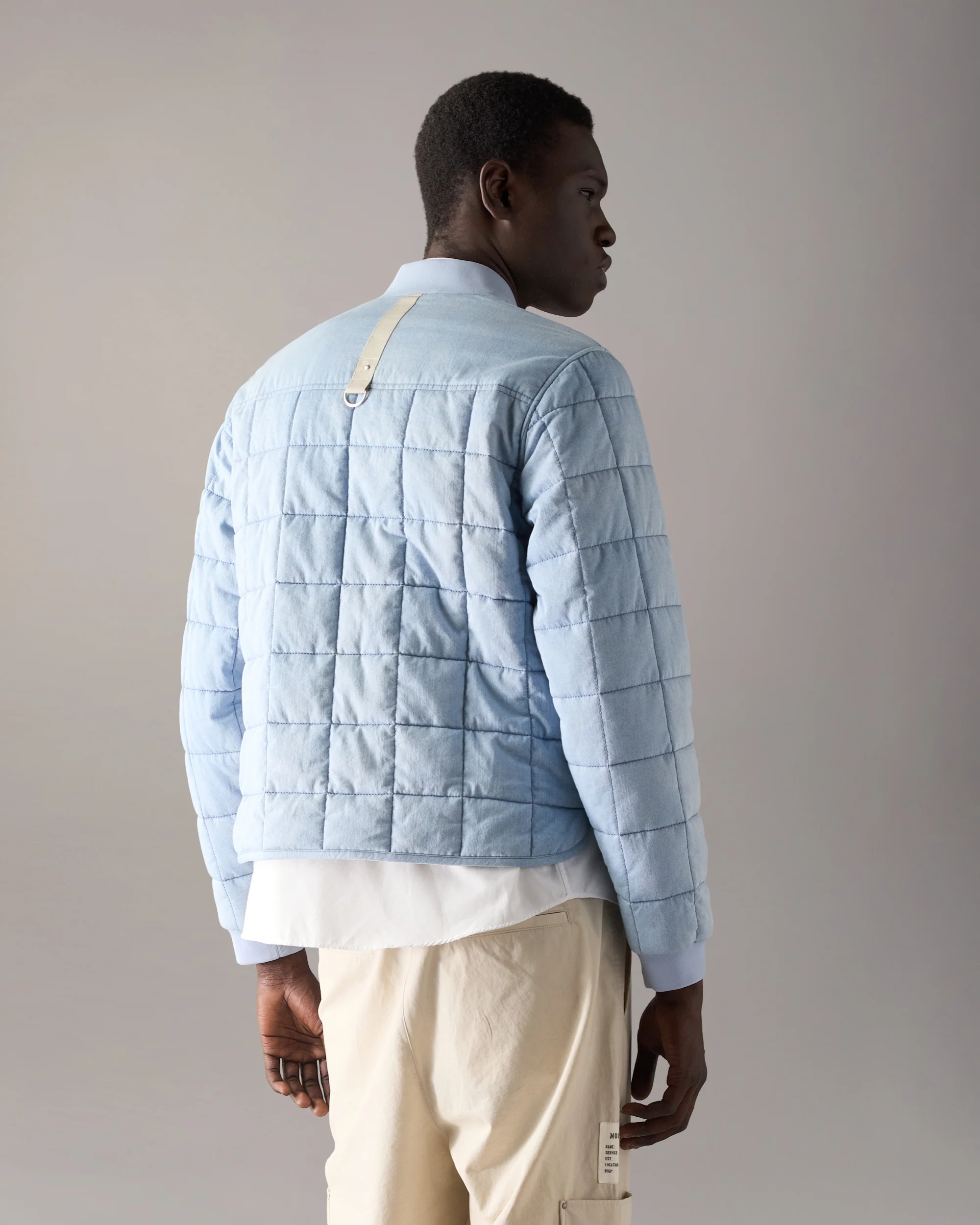 TRANSIT LINER DENIM BOMBER JACKET -LIGHT DENIM