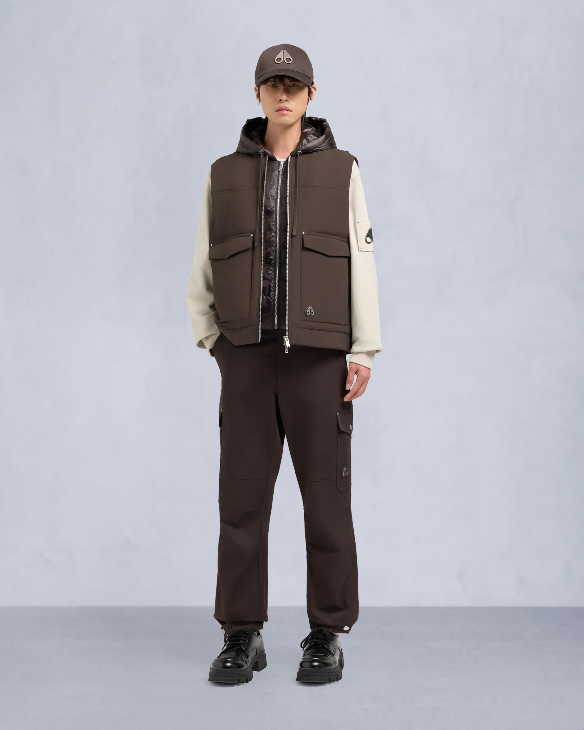 BRIXTON DOWN VEST-BLACK