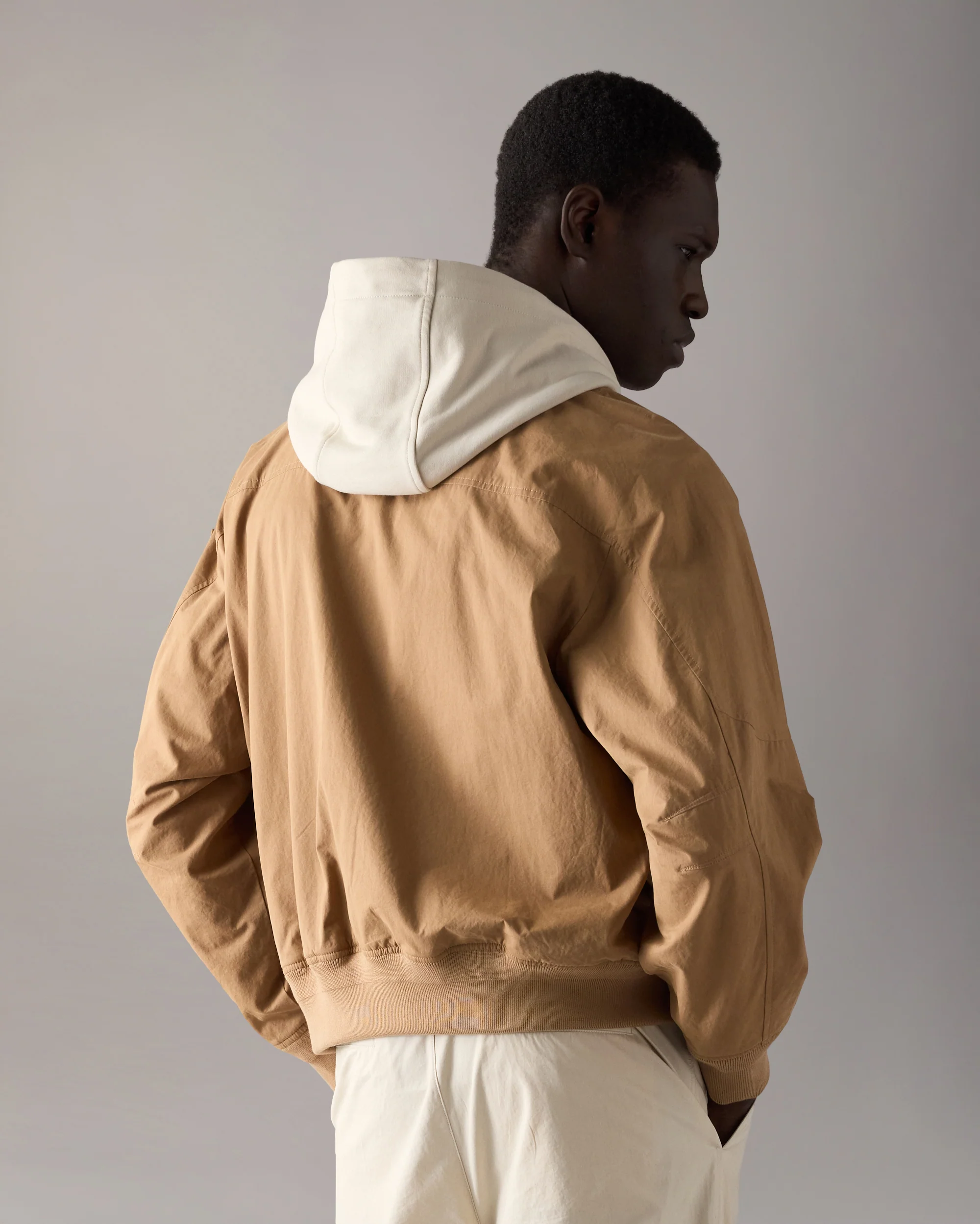 SKYLARK BOMBER JACKET-DRIFTWOOD/ALABASTER