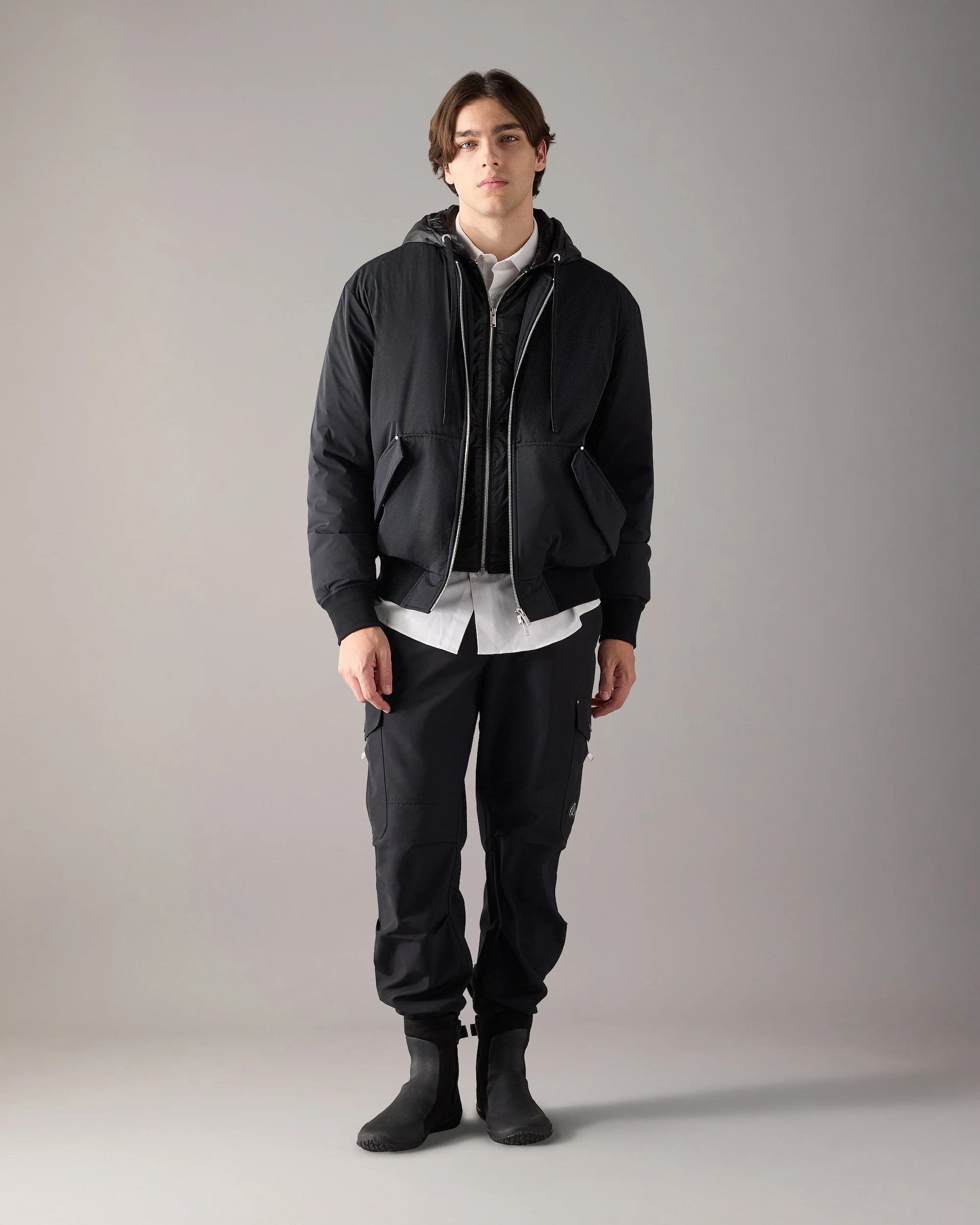 BRIXTON DOWN BOMBER JACKET-ARTICHOKE