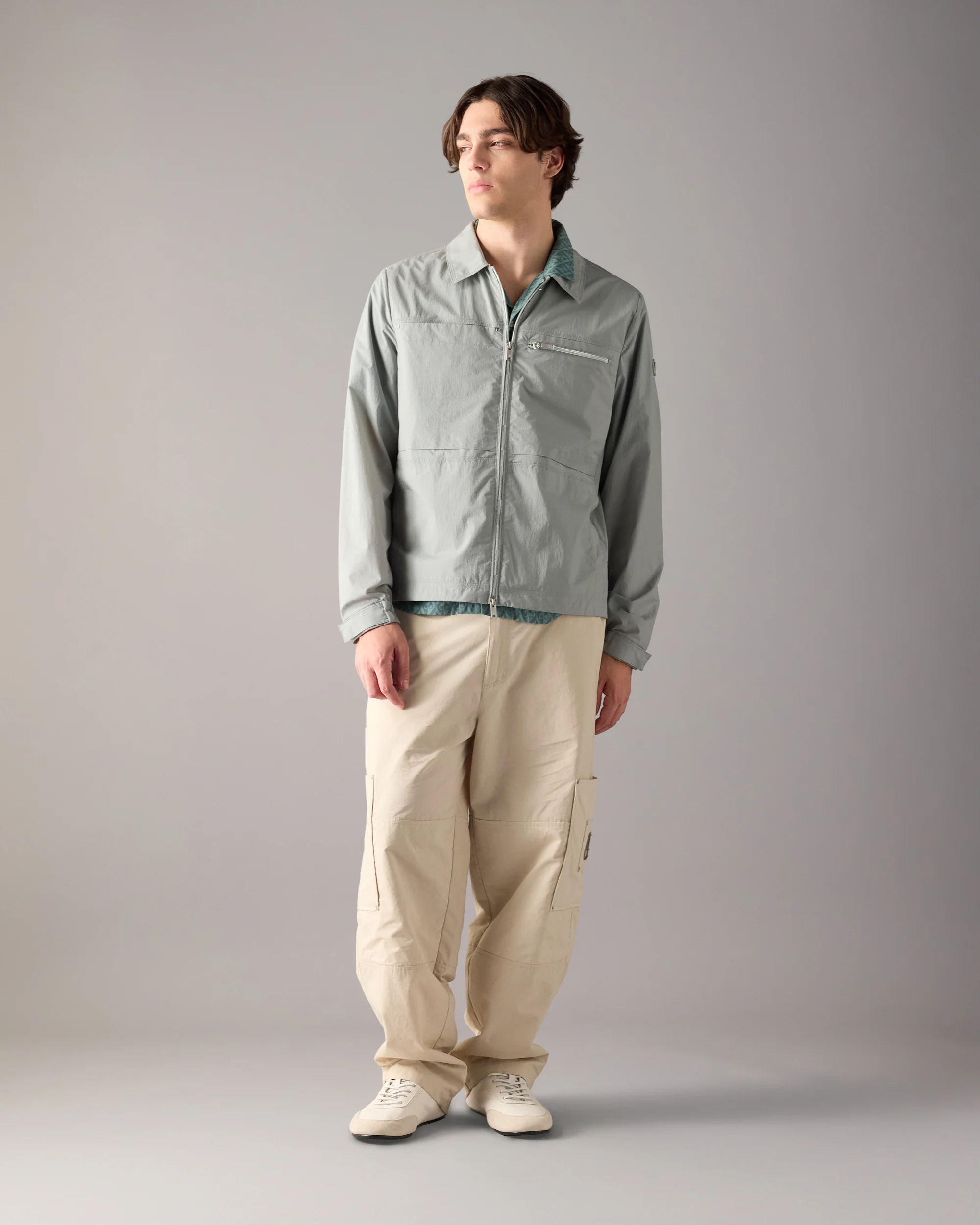 TOP FLIGHT SHIRT JACKET-DUSTY JADE
