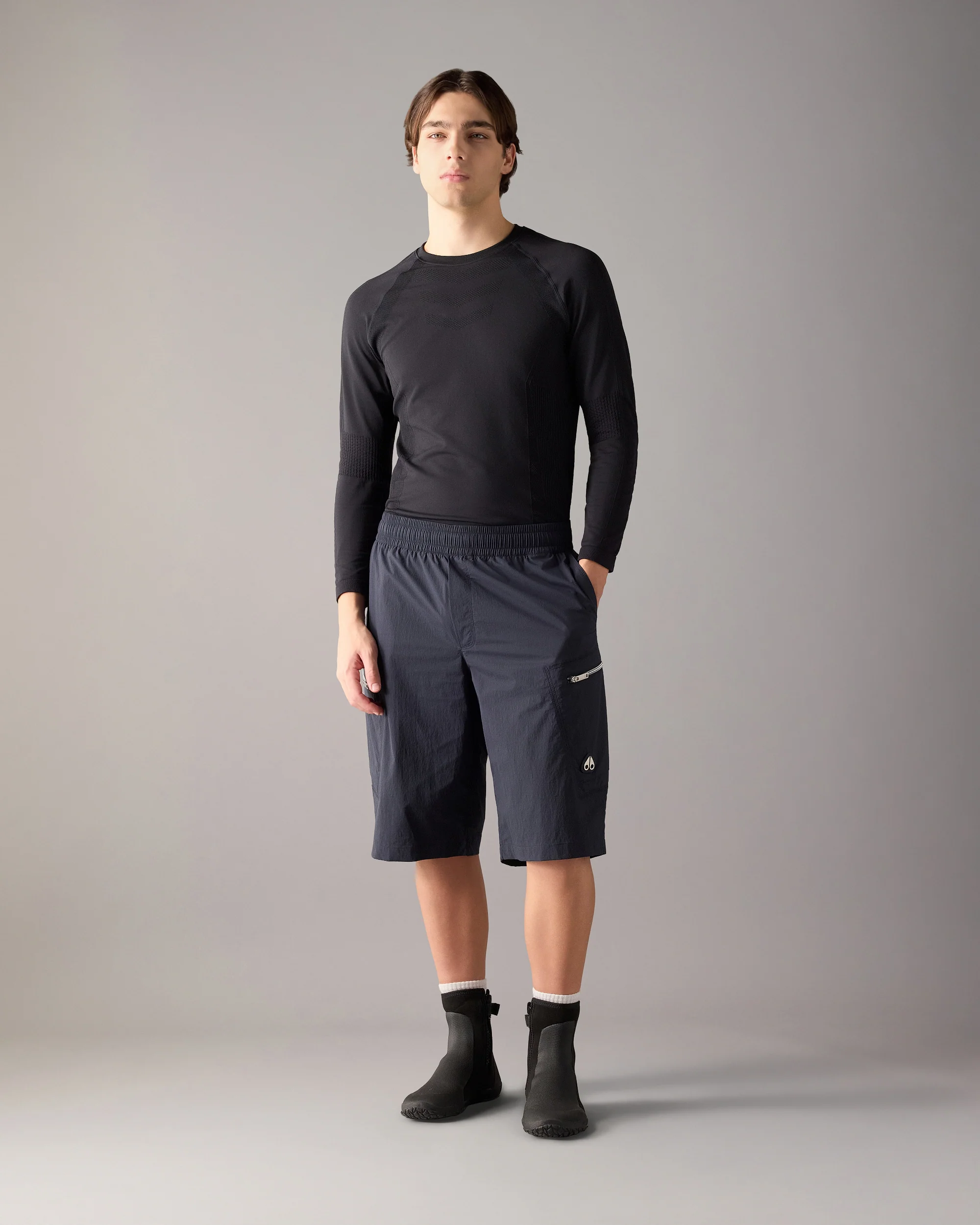 TOP FLIGHT CARGO SHORTS-DUSTY JADE