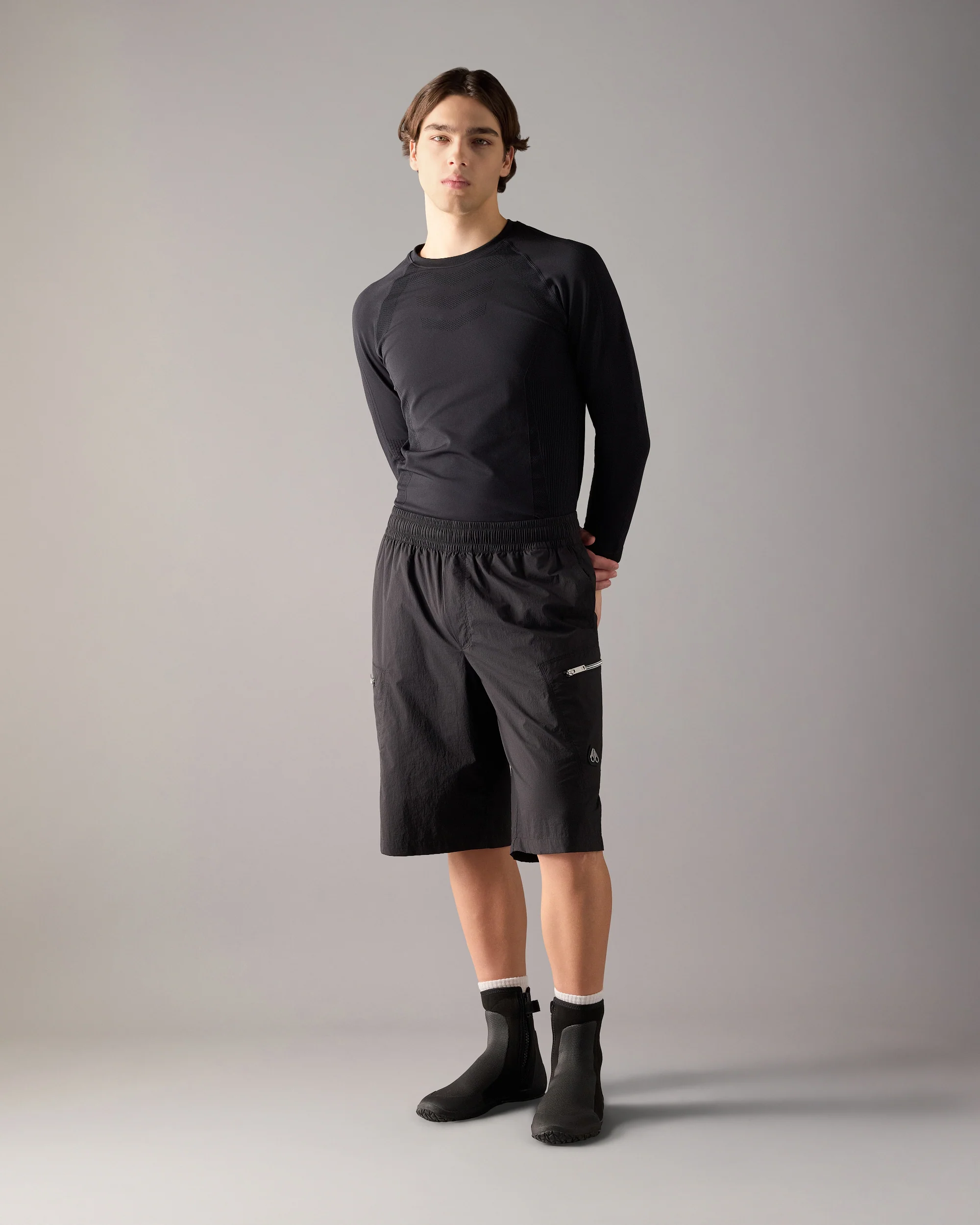 TOP FLIGHT CARGO SHORTS-DUSTY JADE