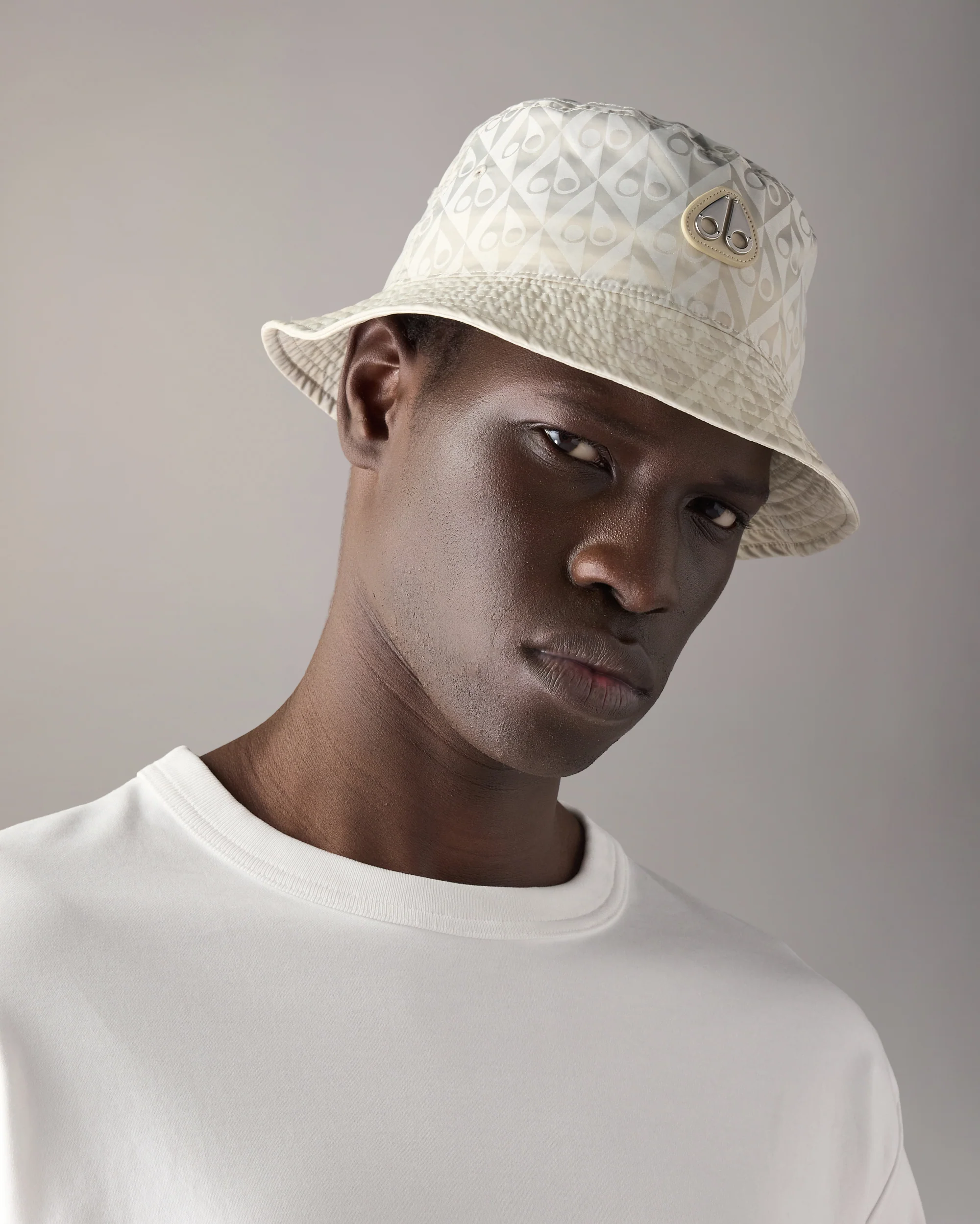 MONOGRAM ICON BUCKET HAT-ALABASTER MONOGRAM