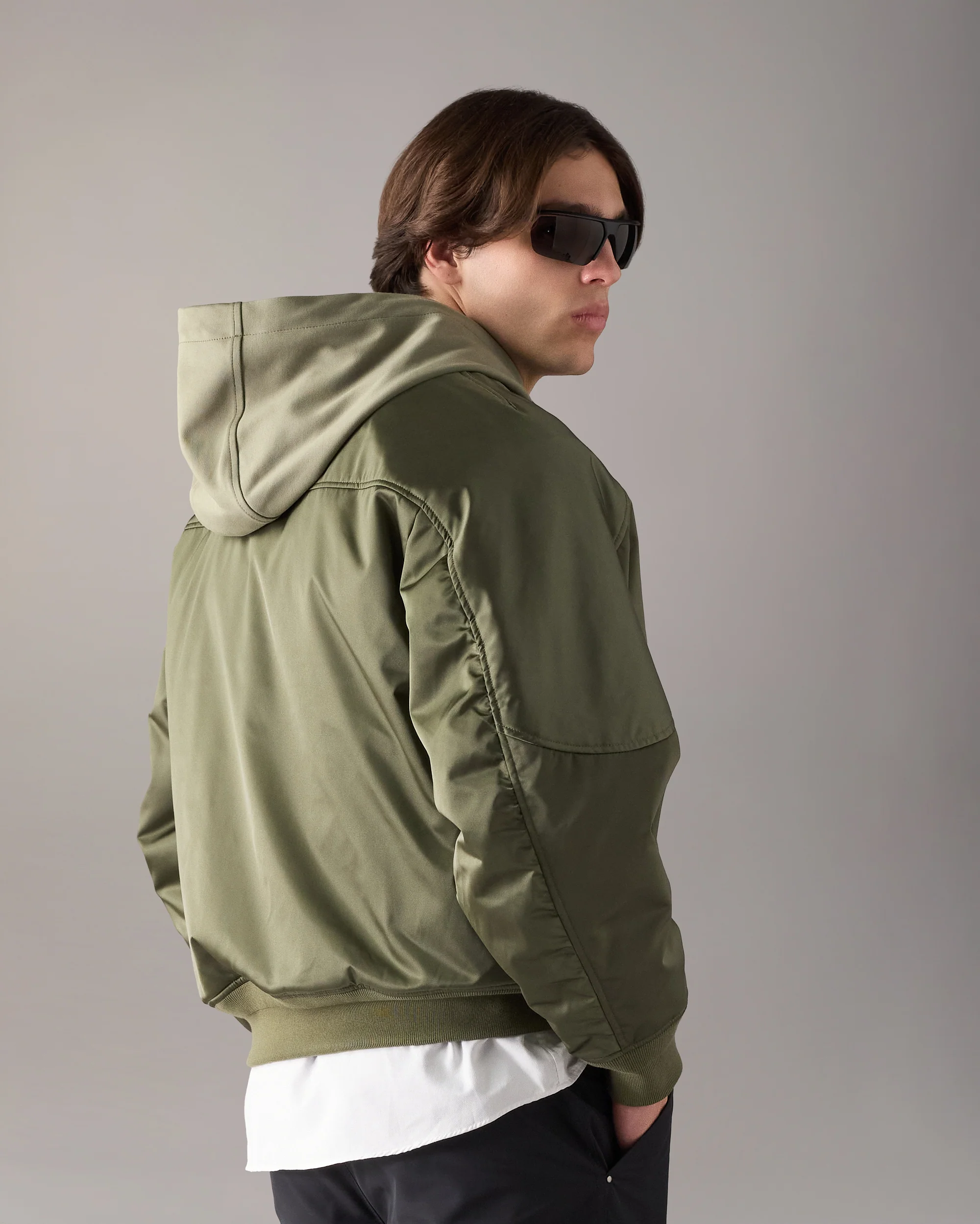 GEORGIE BOMBER JACKET-ARTICHOKE
