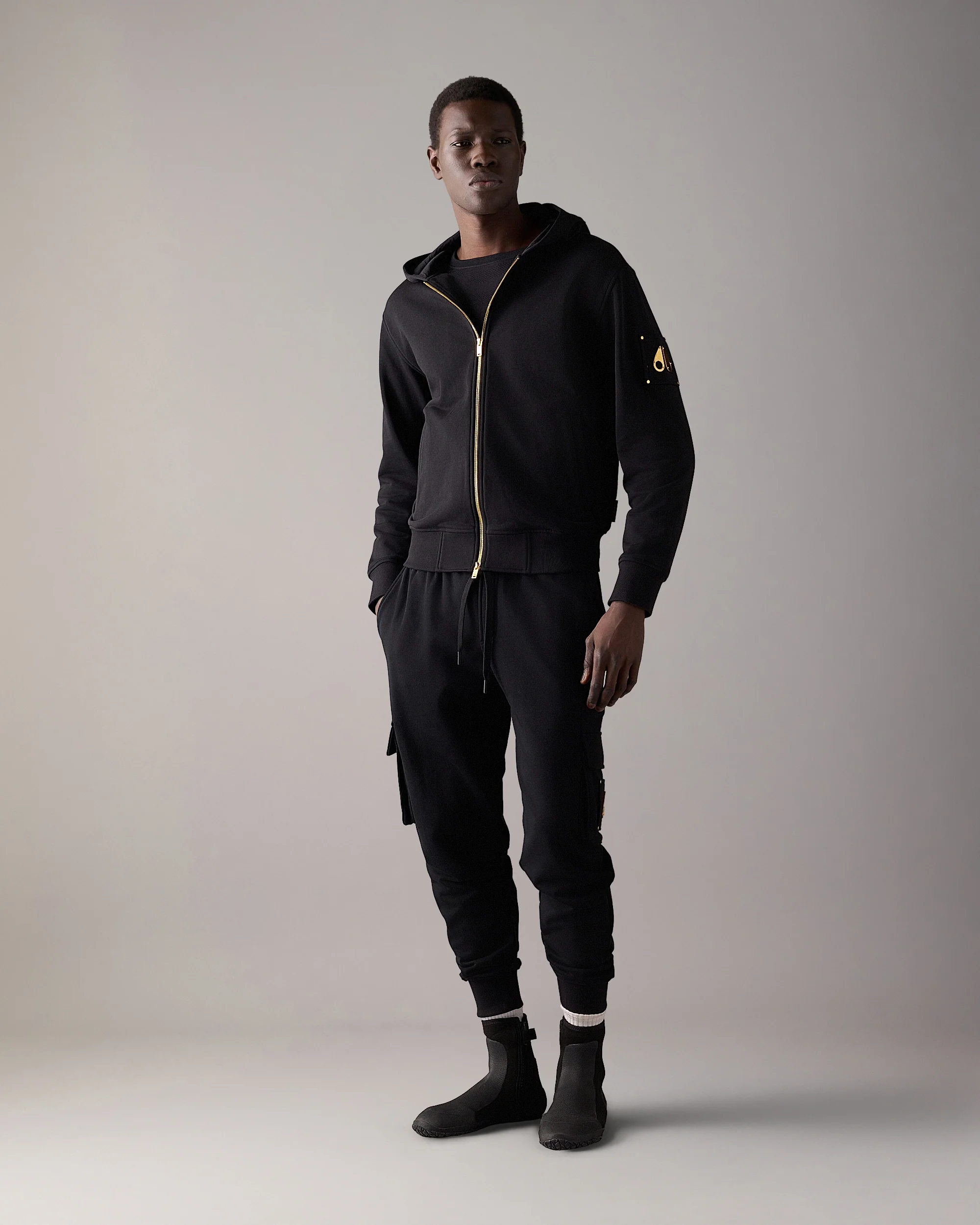 GOLD SERIES HARTSFIELD ZIP-UP HOODIE-BLACK