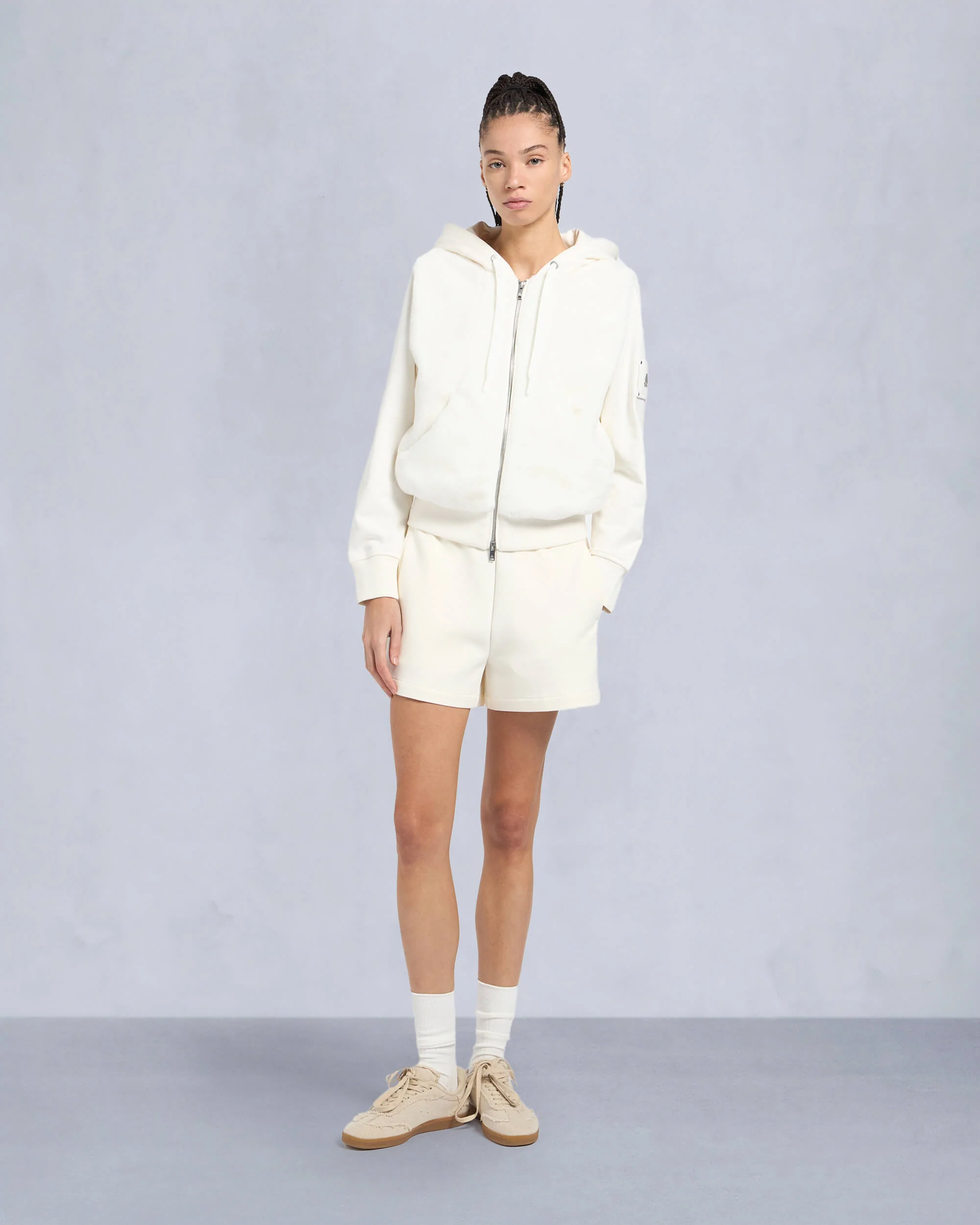 ROSLYN BUNNY HOODIE-ALABASTER