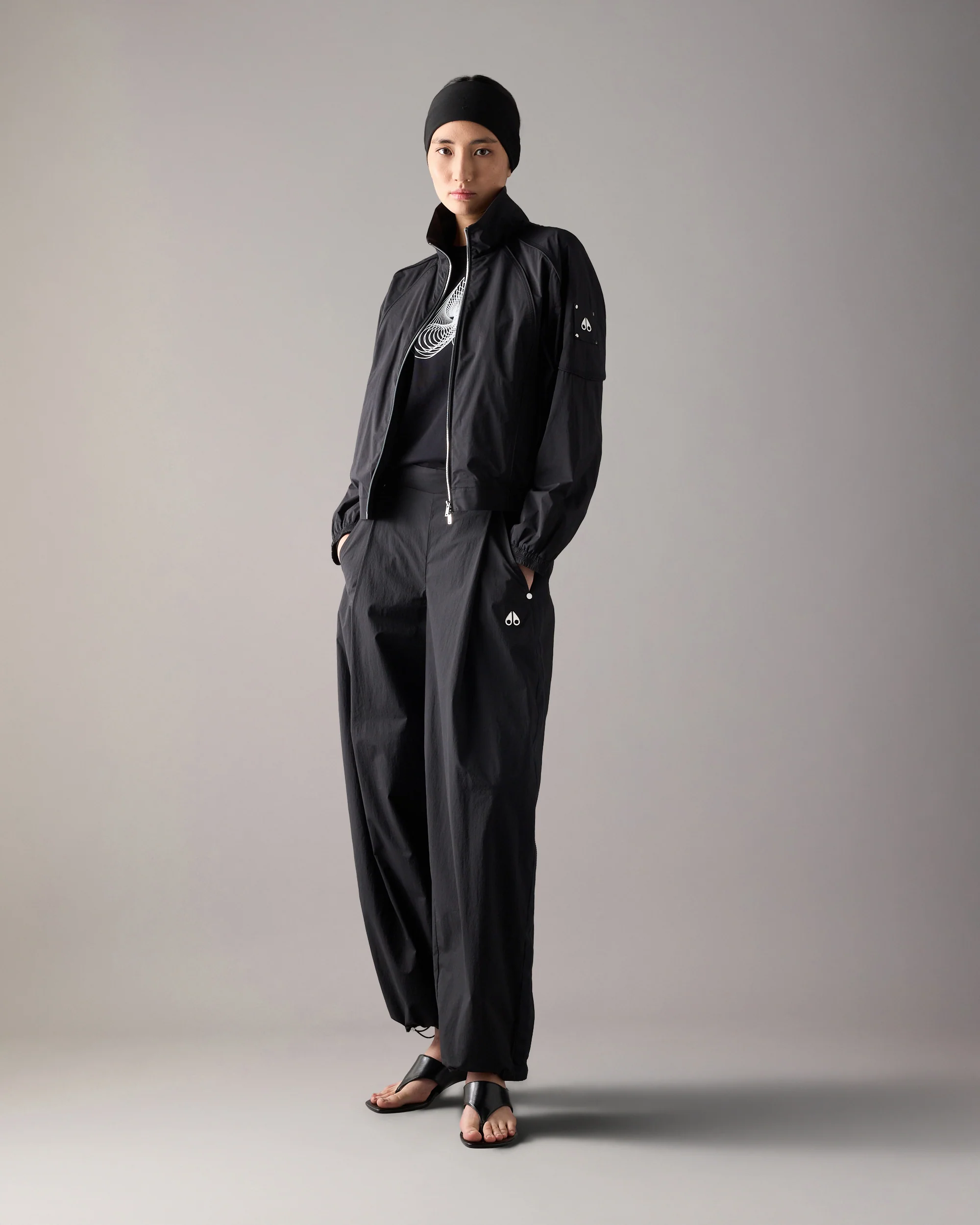 SKYLINE CROPPED JACKET-BLACK