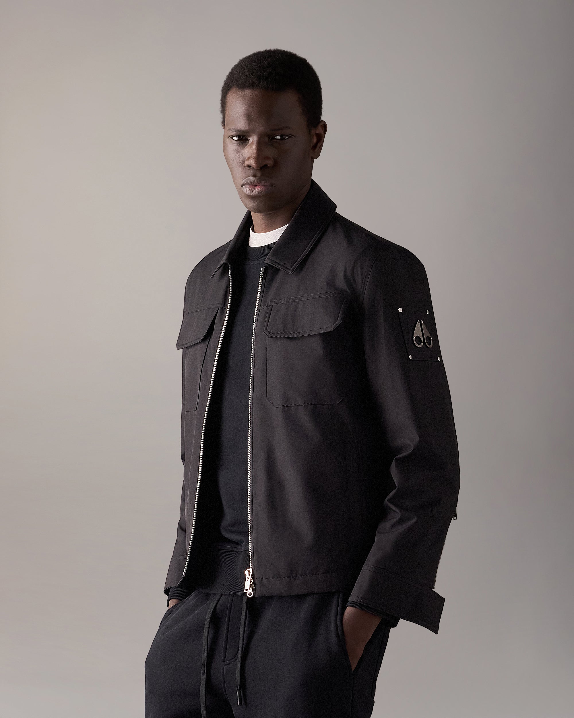 JACQUES SHIRT JACKET-BLACK