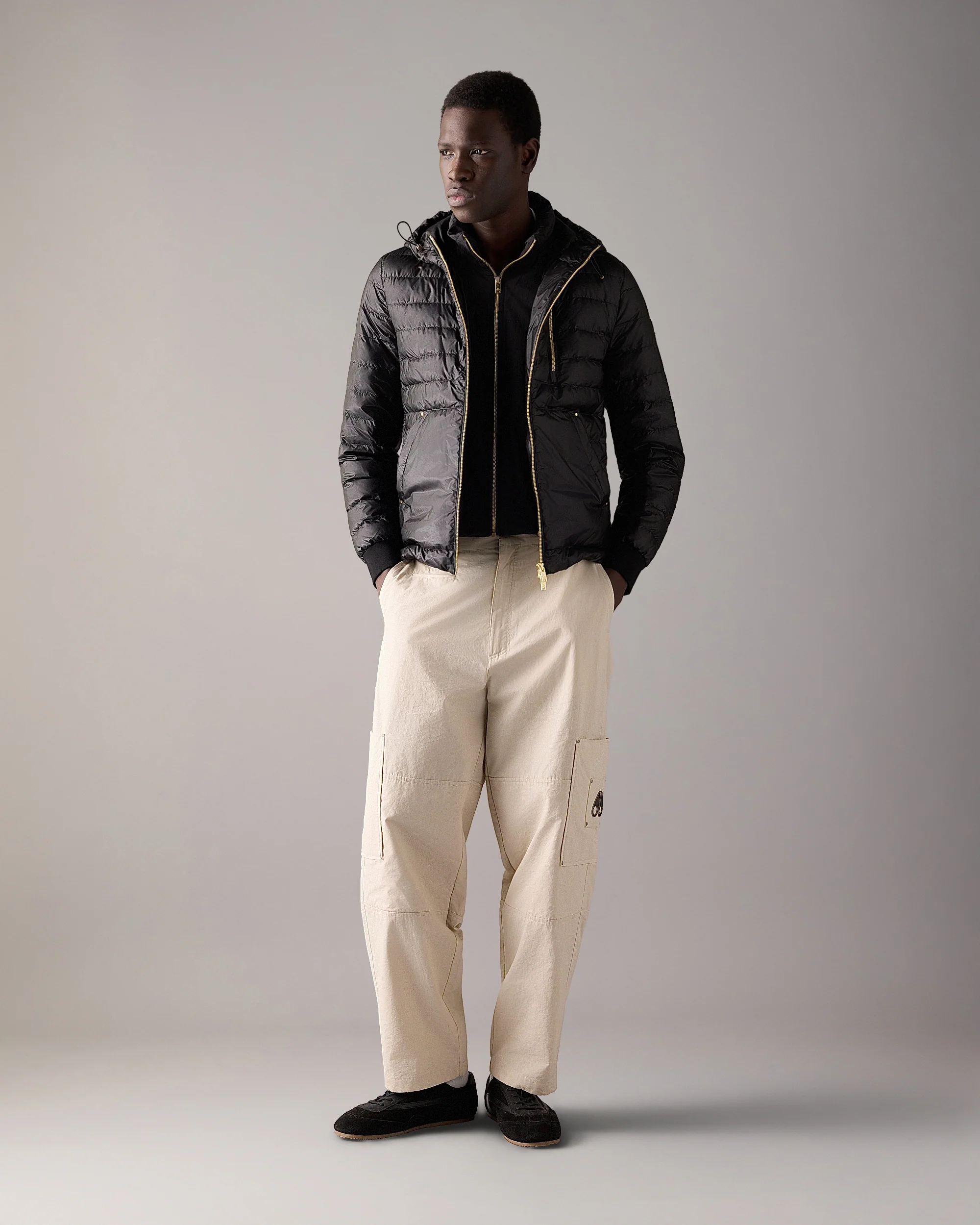 GOLD SERIES CLOUD WALKER AIR DOWN HOODIE-BLACK