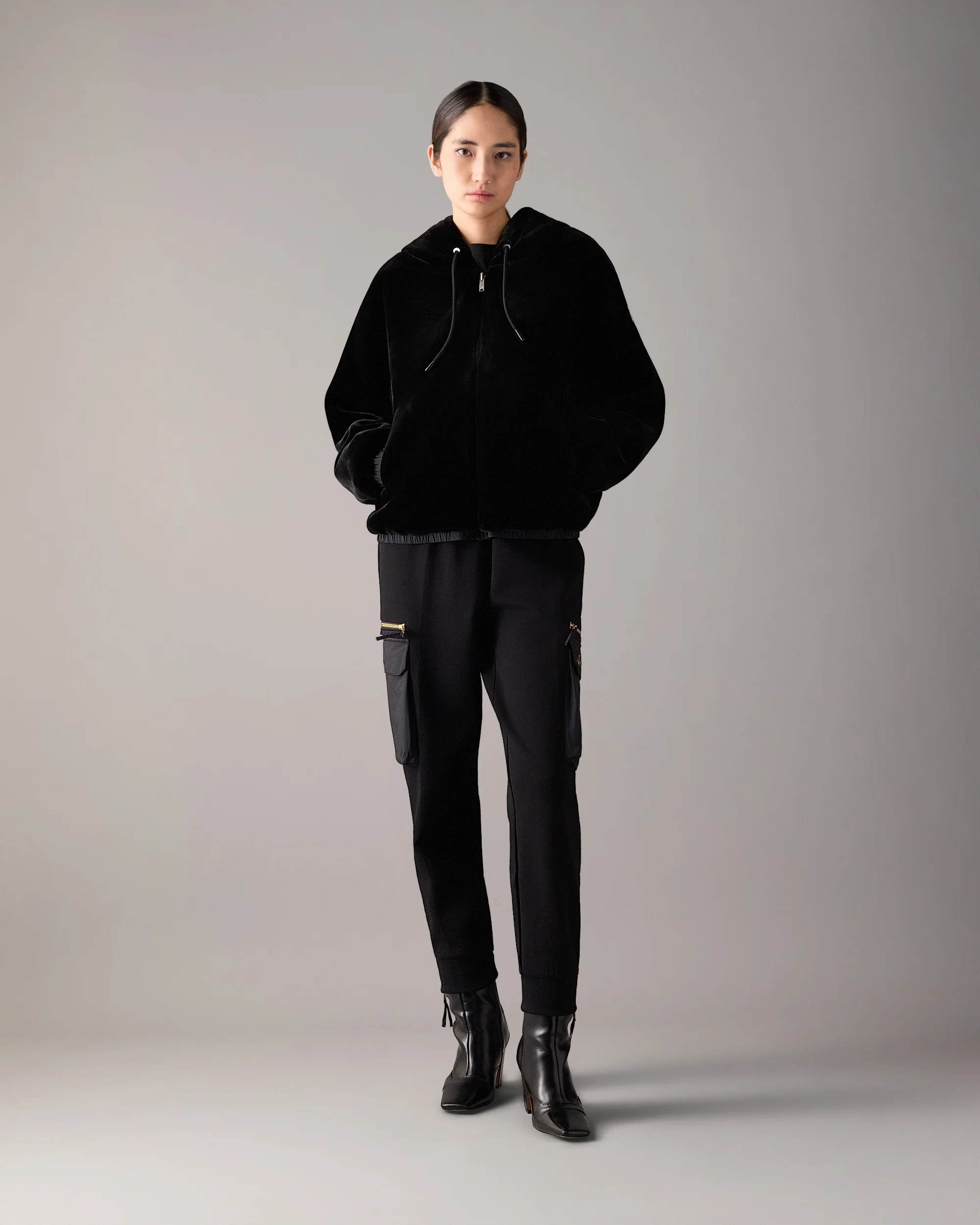 GOLD SERIES MIXED MEDIA JOGGERS IN NEOPRENE-BLACK