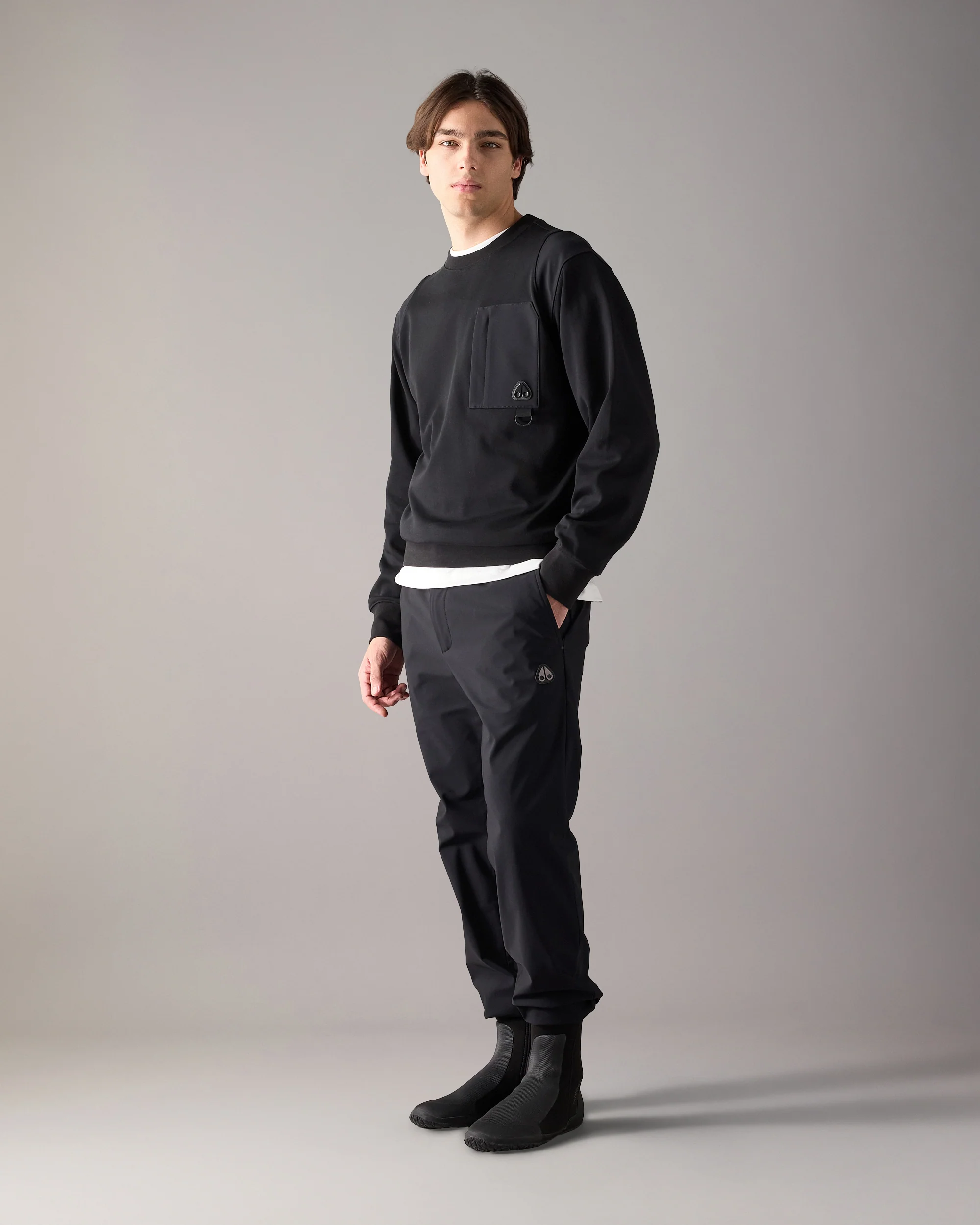 DALON CREWNECK SWEATSHIRT-BLACK