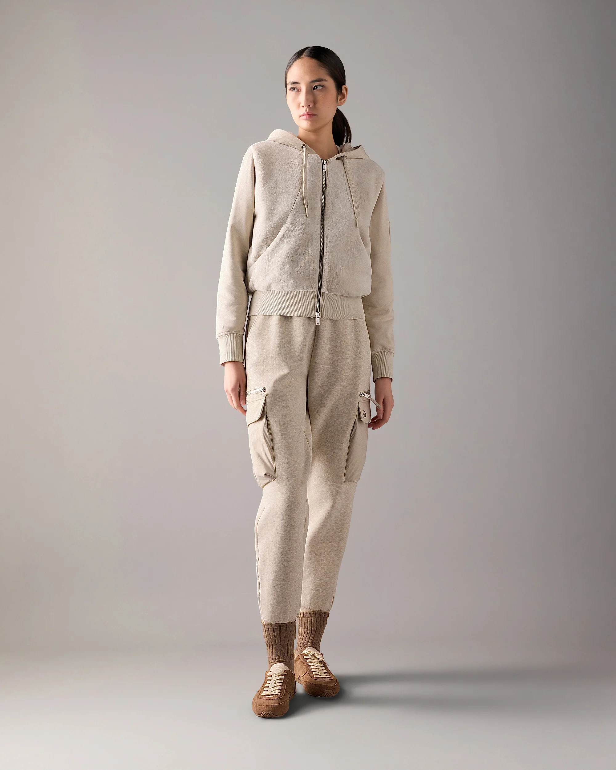 ROSLYN BUNNY HOODIE-ALABASTER