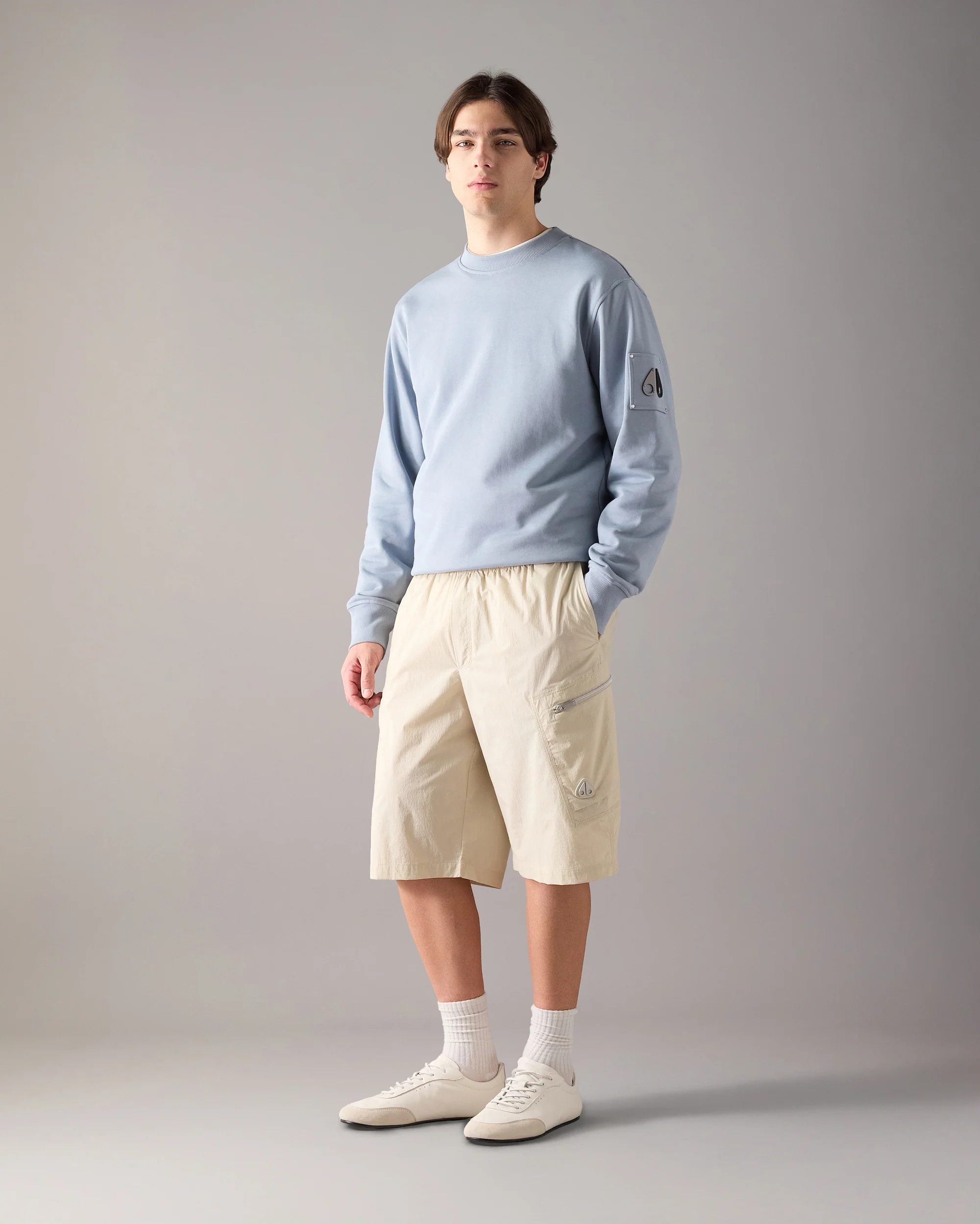 TOP FLIGHT CARGO SHORTS-DUSTY JADE