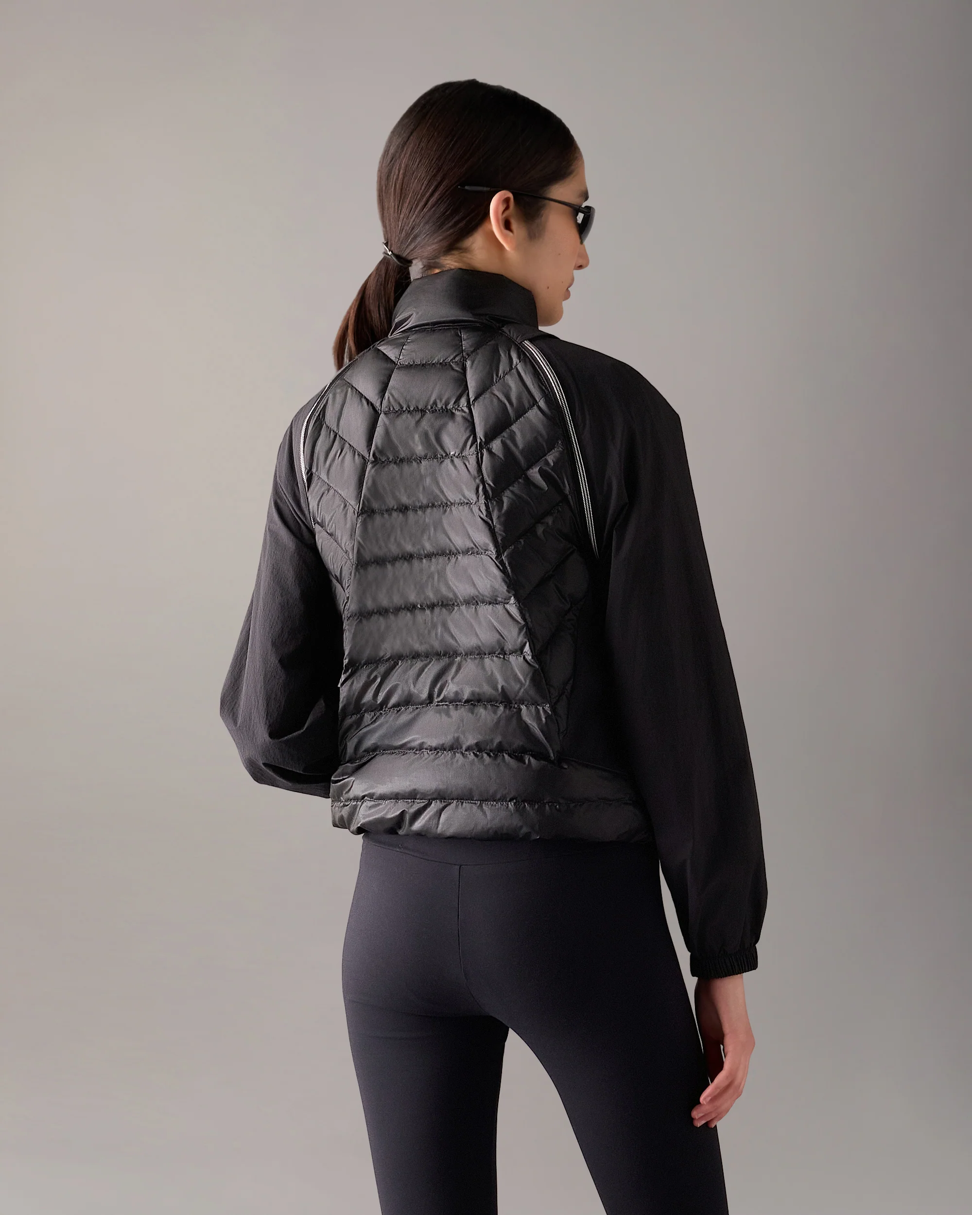 CLOUD WALKER AIR DOWN HYBRID JACKET-BLACK/BLACK