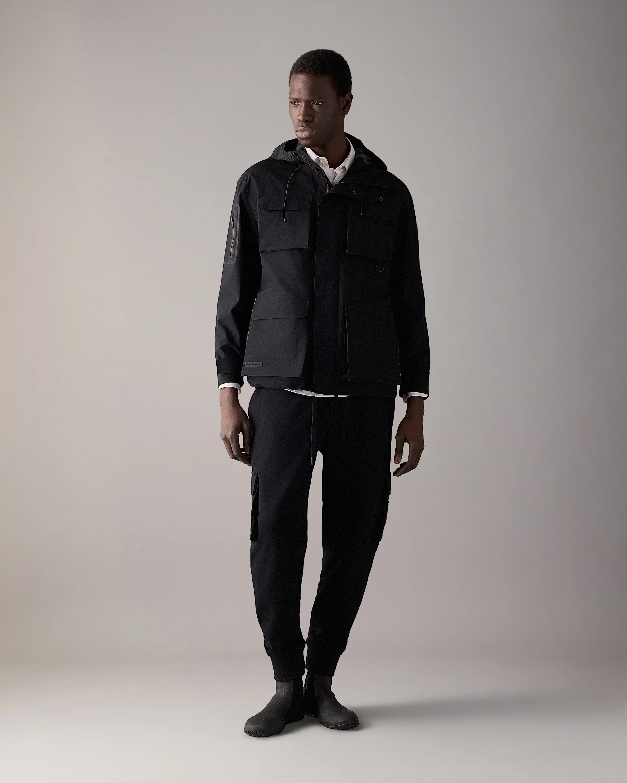 MANSFIELD RAIN JACKET-BLACK