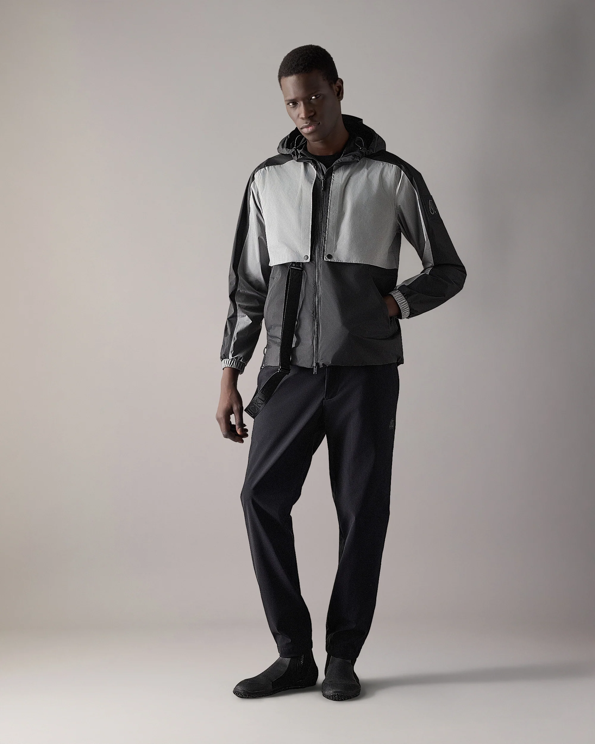 KNOX PACKABLE RAIN JACKET-BLACK/INDUSTRY