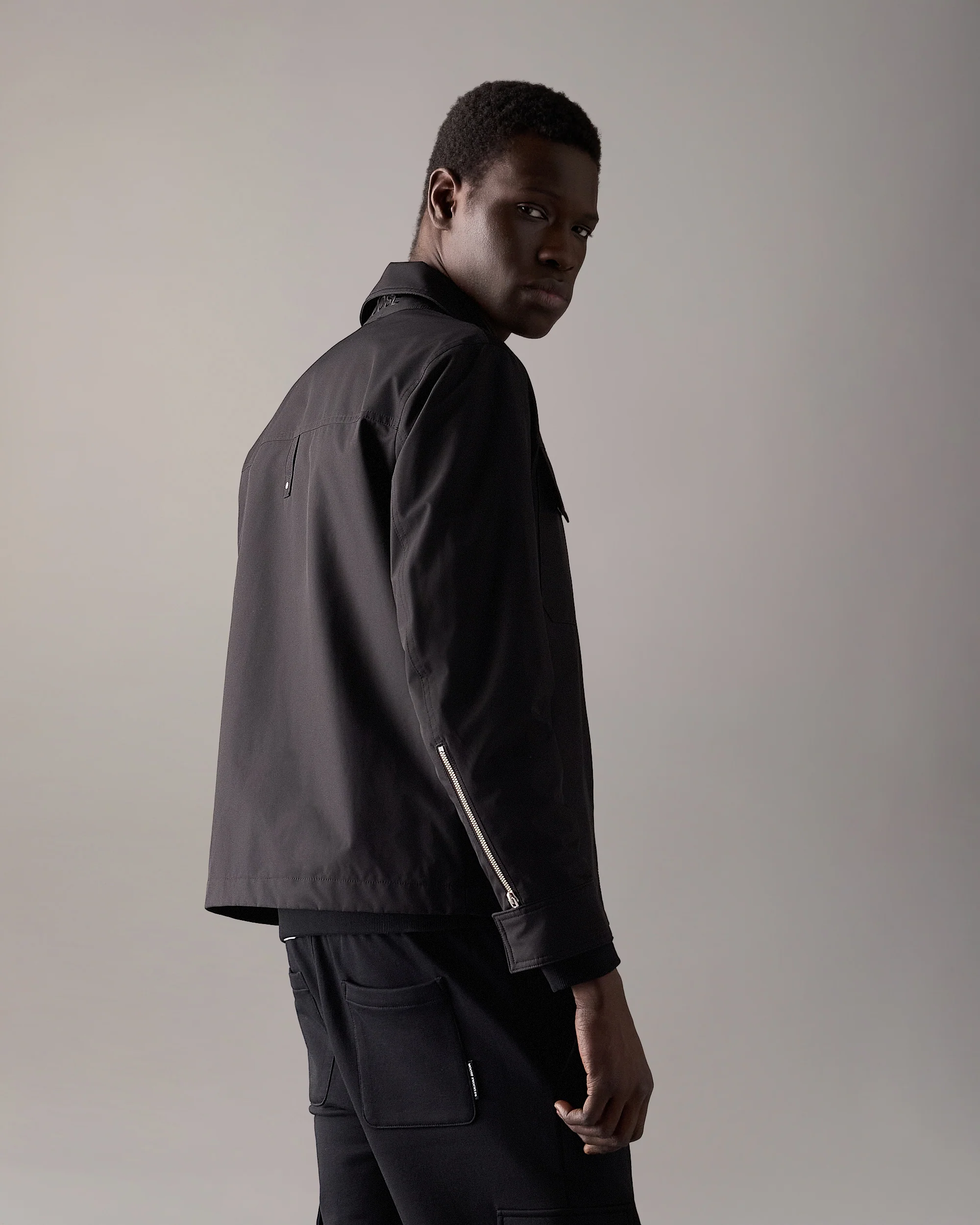 JACQUES SHIRT JACKET-BLACK